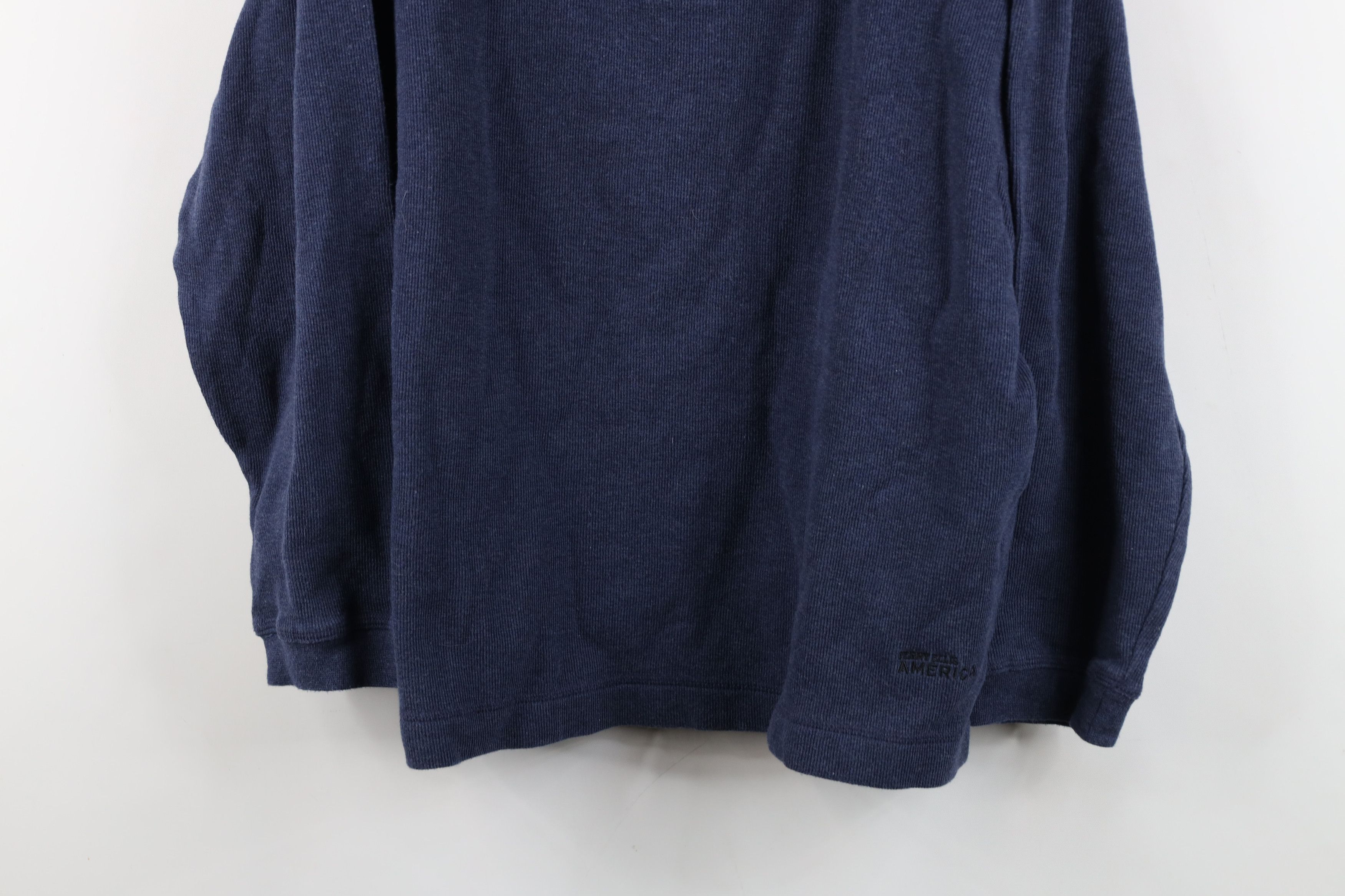 Vintage Vintage 90s Streetwear Ribbed Long Sleeve Henley T-Shirt Size US L / EU 52-54 / 3 - 3 Thumbnail