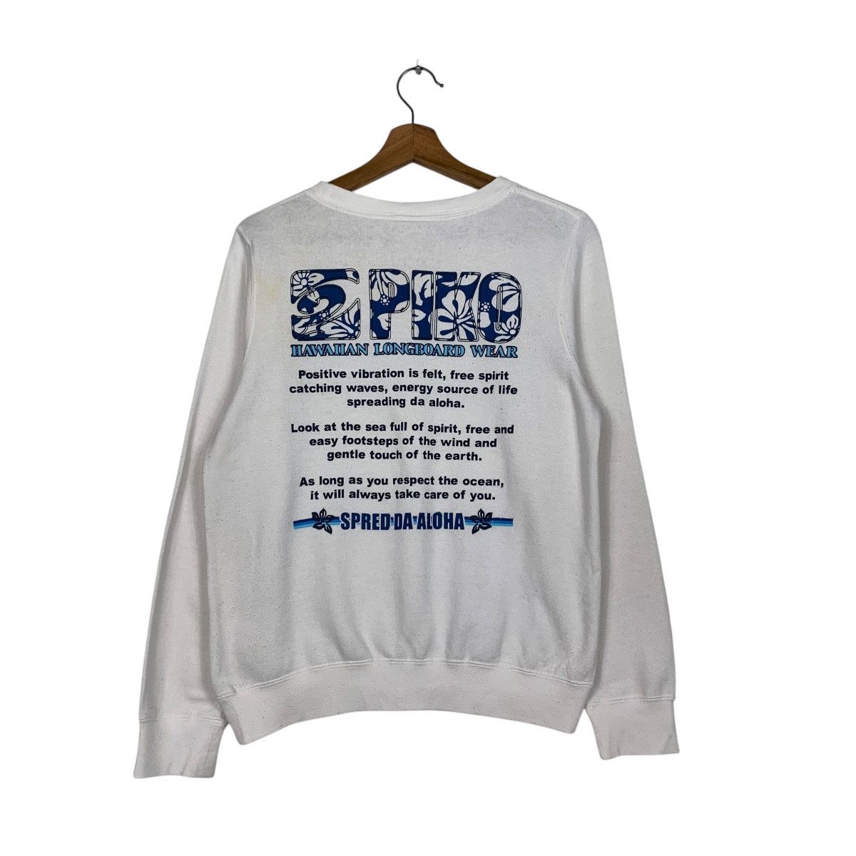 Japanese Brand PIKO Hawaiian Longboard Wear Big Logo Sweatshirt #2020-C88 Size US M / EU 48-50 / 2 - 7 Thumbnail