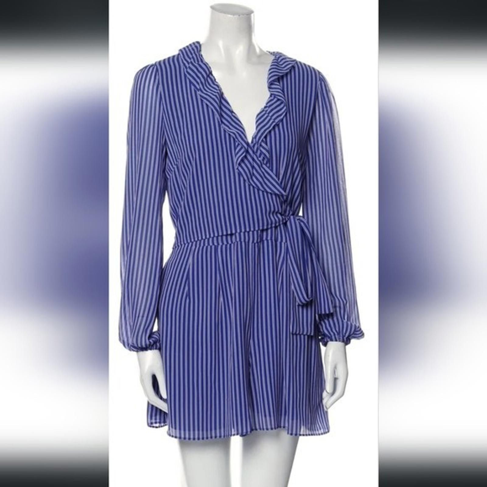 Michael Kors Michael Kors Women's Striped Ruffled Romper Size 26" / US 2 / IT 38 - 10 Thumbnail