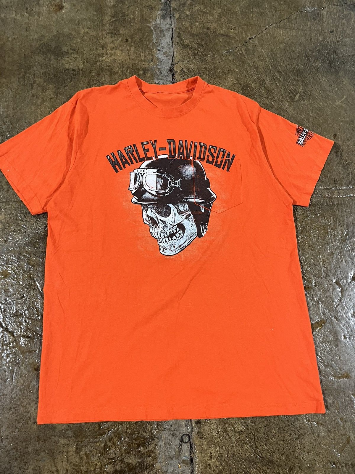 Harley Davidson × Vintage Crazy Vintage Y2K Harley Davidson Skull Biker Grunge Tee Size US L / EU 52-54 / 3 - 3 Thumbnail