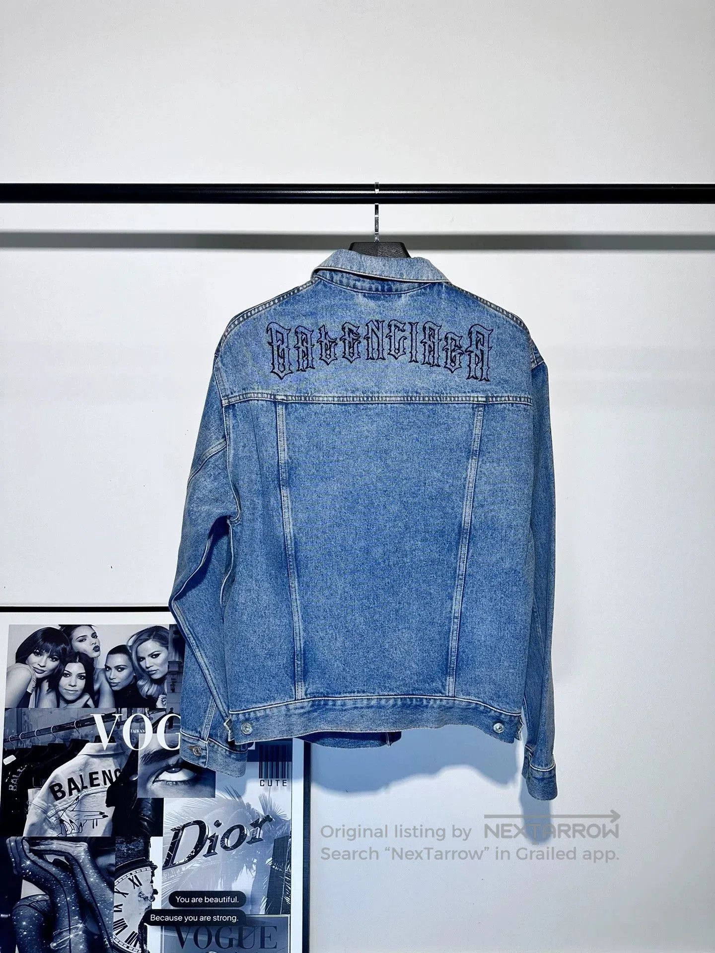 Balenciaga Balenciaga Back Sanskrit Denim Jacket. Size US XS / EU 42 / 0 - 2 Thumbnail