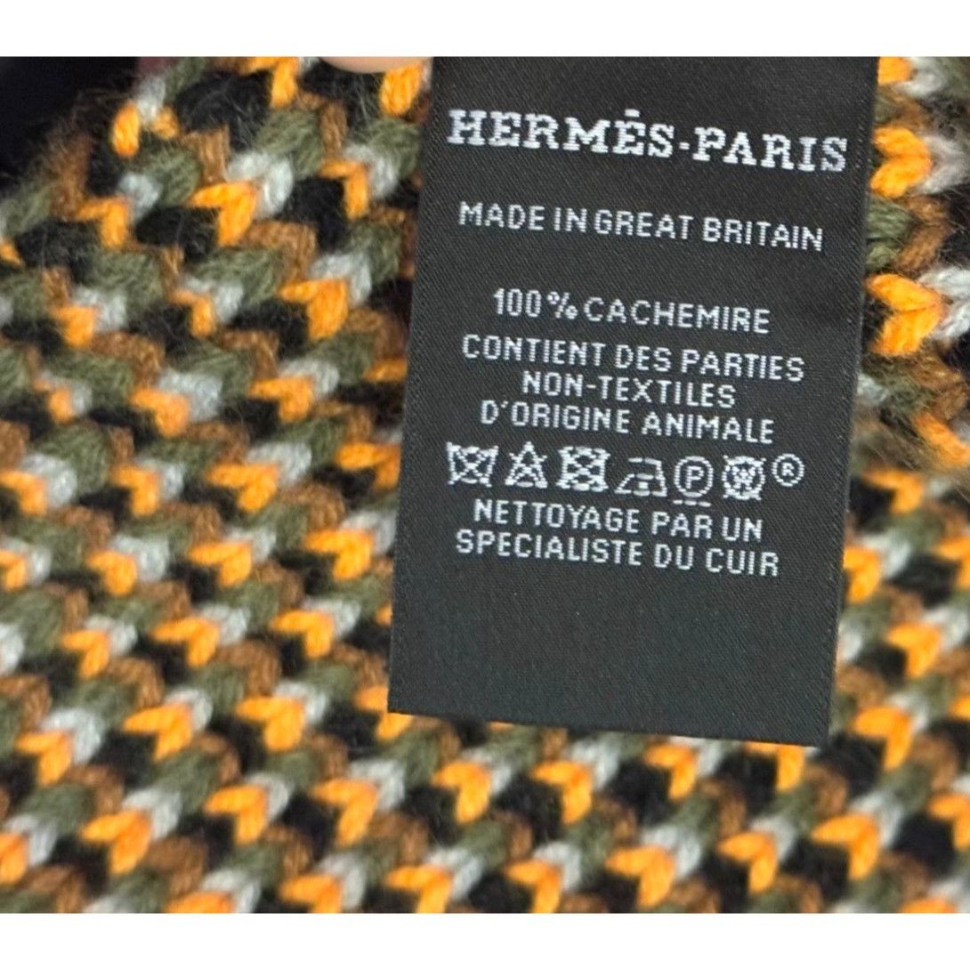 Hermes Hermès-Paris 100% Cashmere Multicolor Knit Tube Scarf Made I Size ONE SIZE - 6 Thumbnail