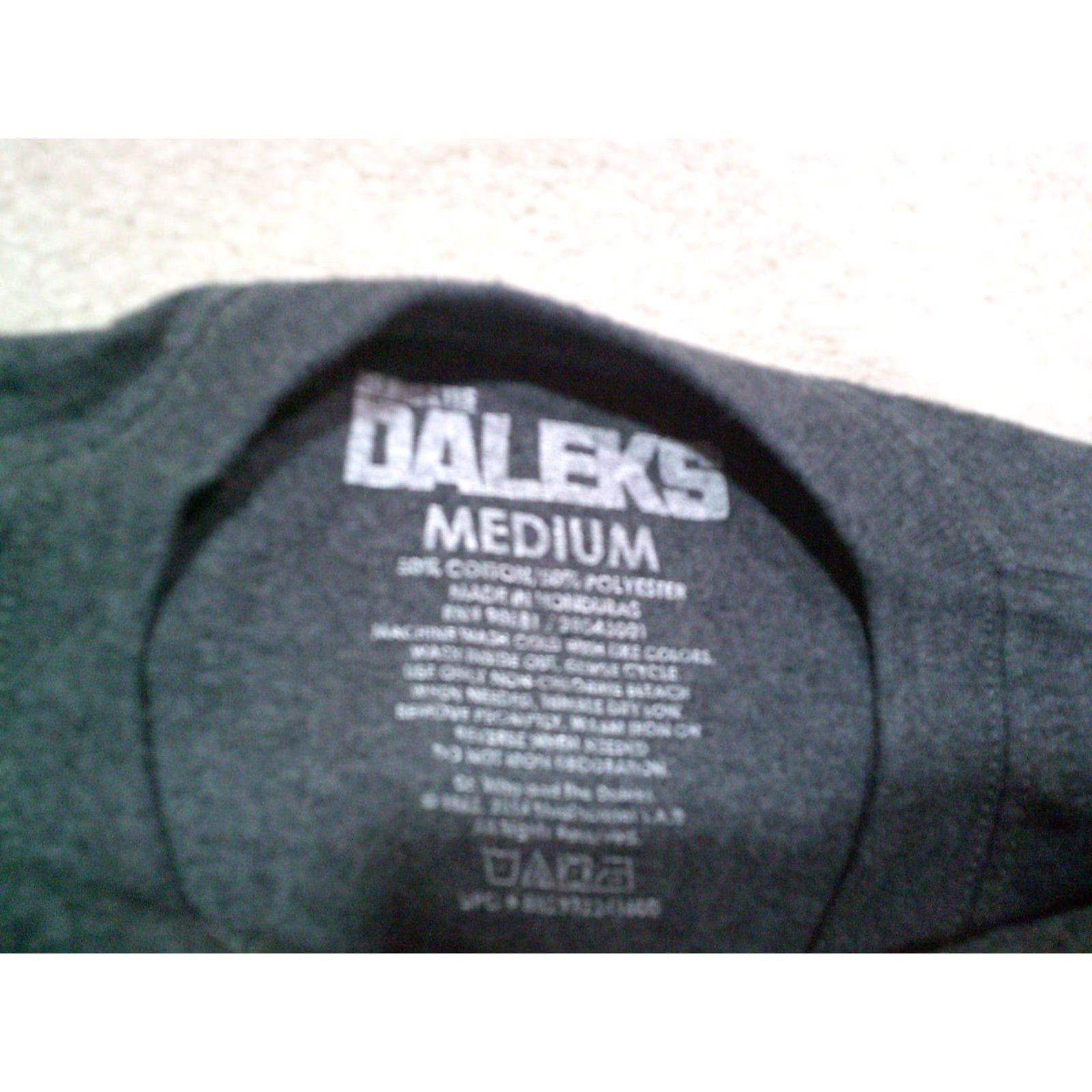 Vintage Doctor Who T Shirt Mens Medium Gray T-Shirt Short Sleeve Crew Neck Cotton Knit Logo Solid Modern TV Theme Mens Size US M / EU 48-50 / 2 - 4 Thumbnail