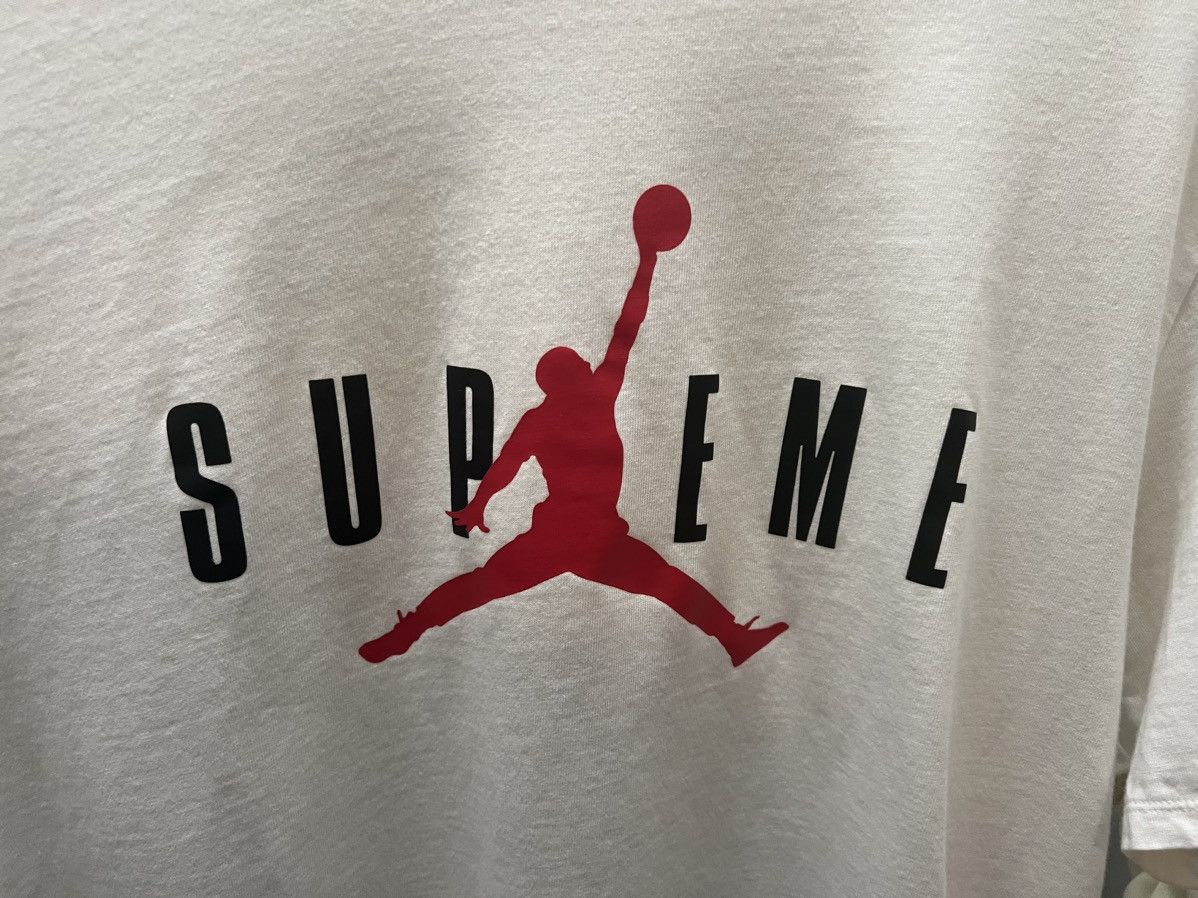 image of Jordan Nike Supreme Jordan Tee White Large, Men's