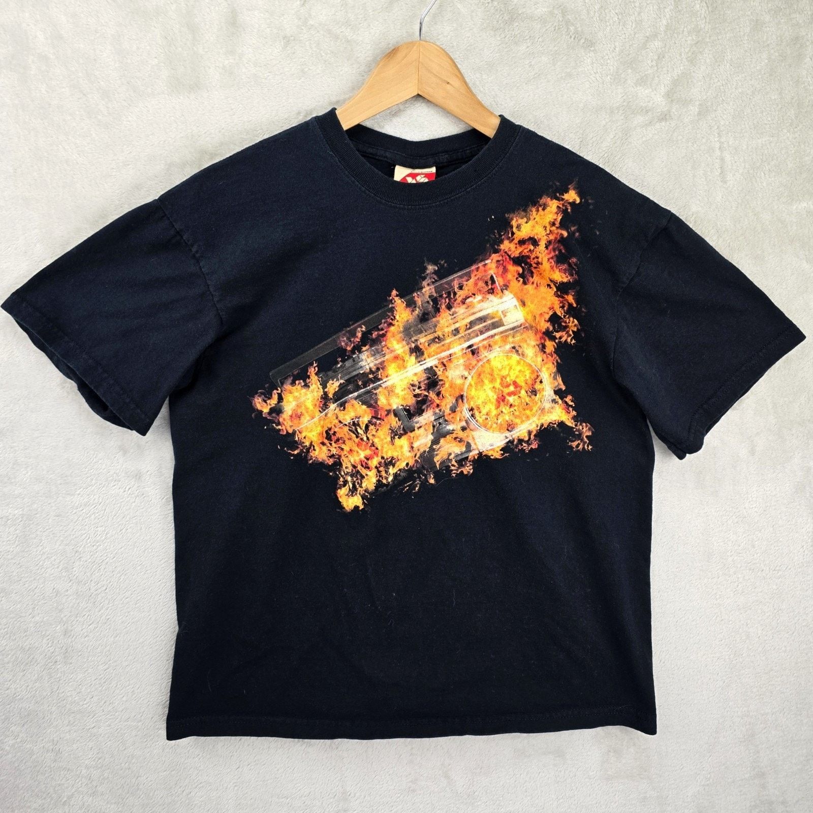 Other Vintage Exact Science Shirt Medium Flaming Radio Fire Y2K Size US M / EU 48-50 / 2 - 1 Thumbnail