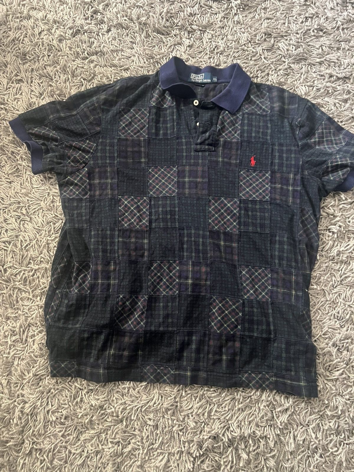 Polo Ralph Lauren POLO RALPH LAUREN TARTAN PATCHWORK PLAID POLO Size US XL / EU 56 / 4 - 2 Thumbnail