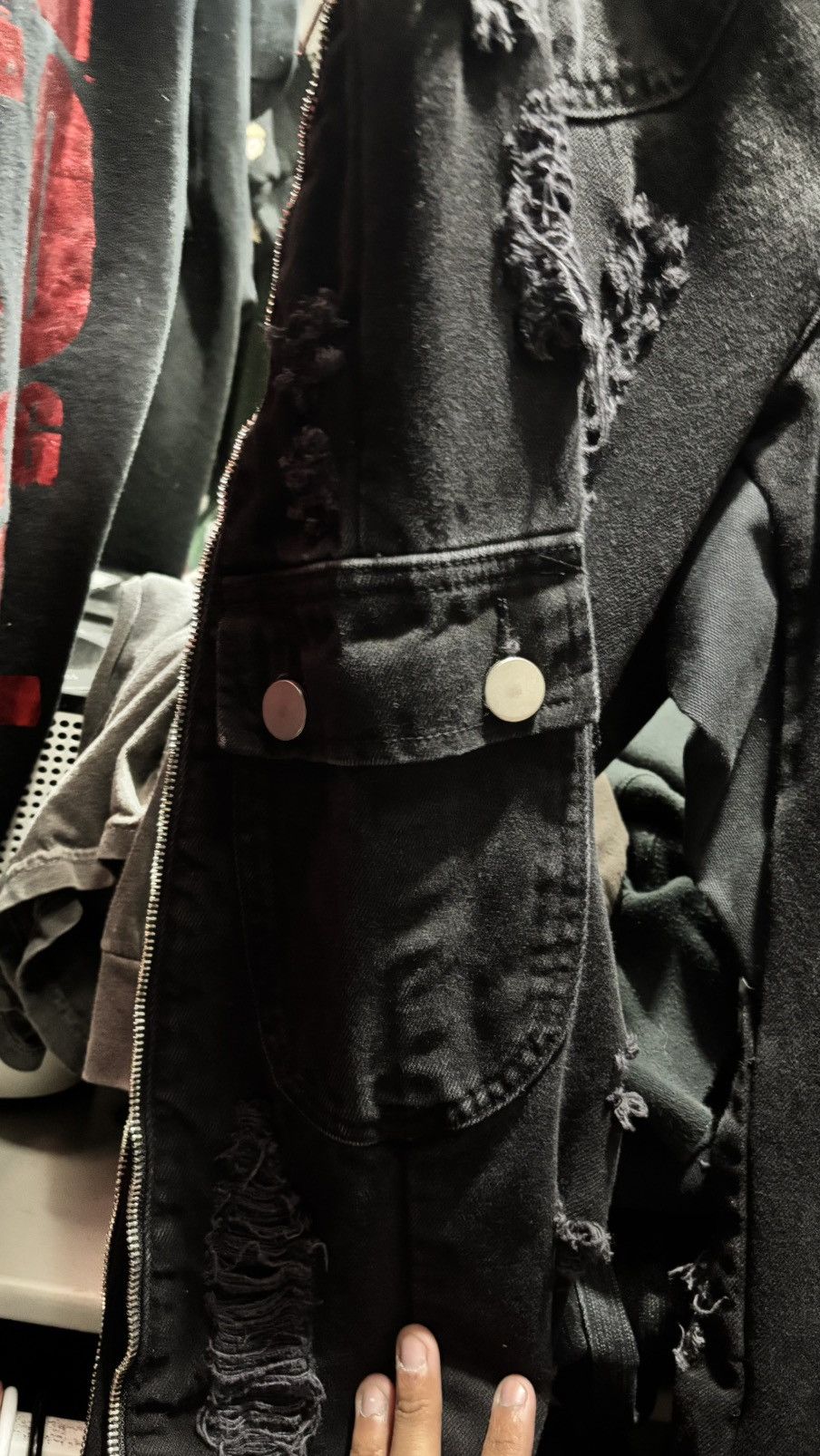 Other Distressed flared zipper denim Size US 32 / EU 48 - 4 Thumbnail