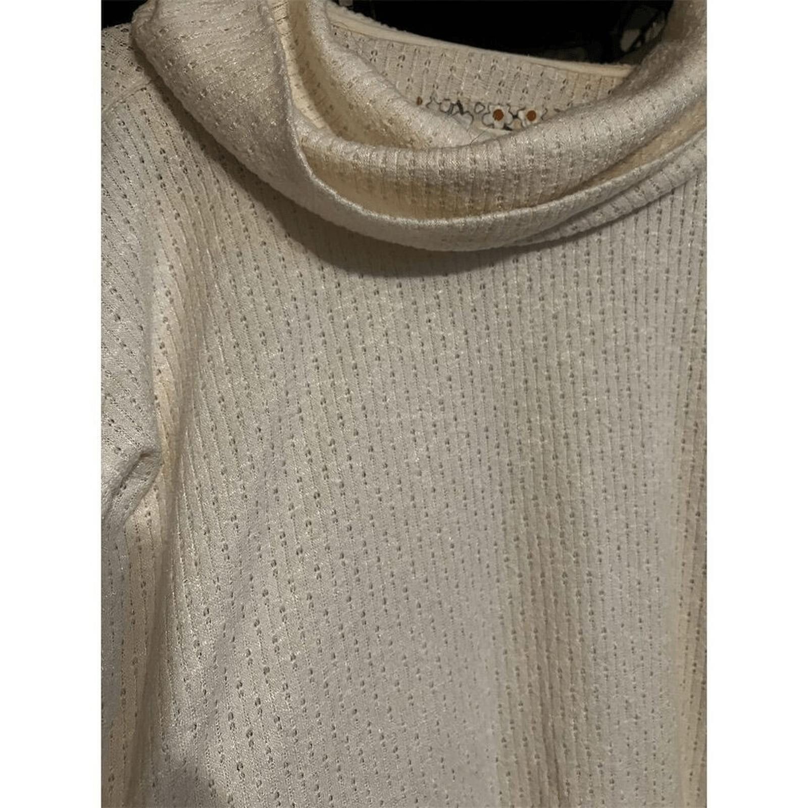 Marvel Comics Maeve Ivory Ruffled Hacci Pullover Sweater S anthologie Size S / US 4 / IT 40 - 6 Thumbnail