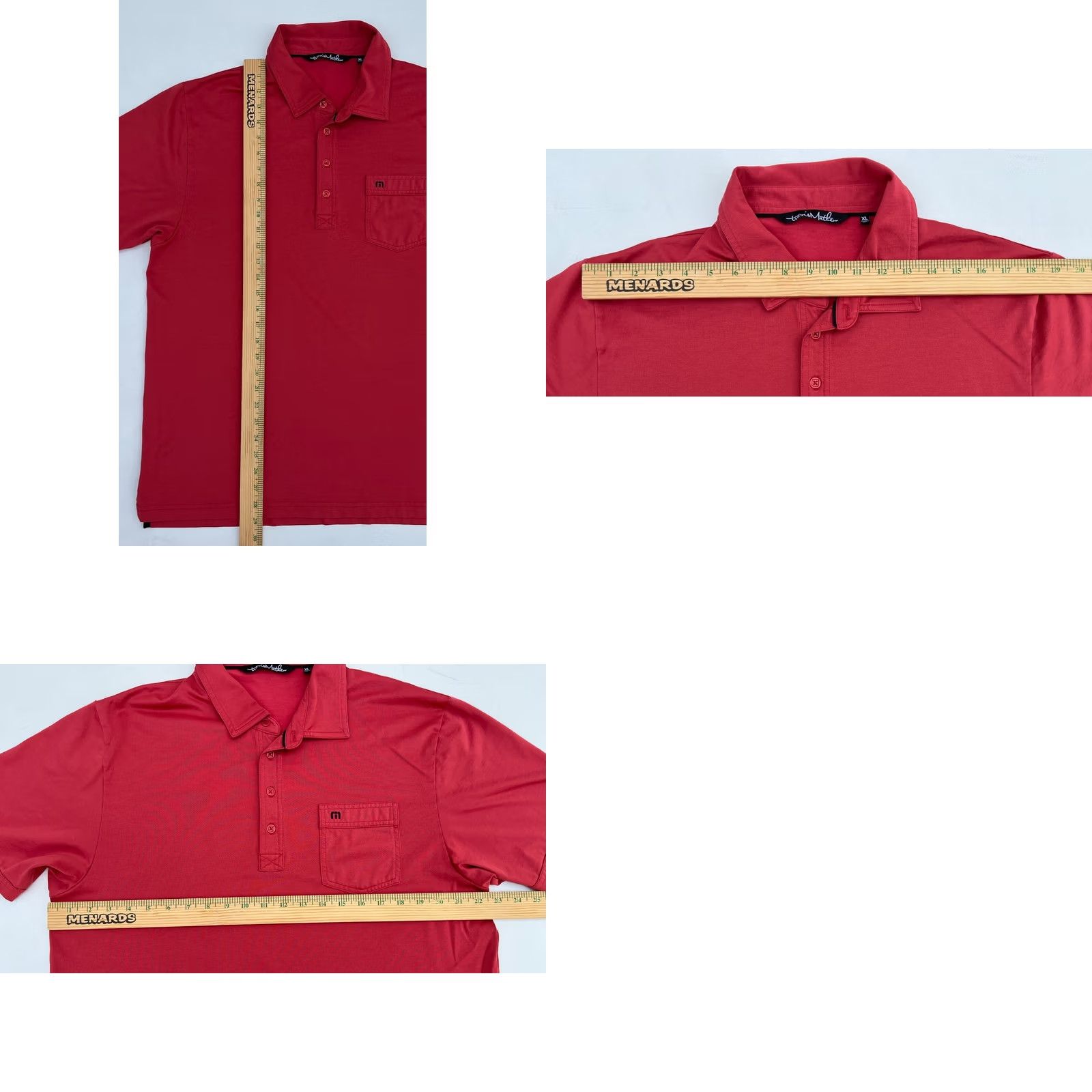 TravisMathew Travis Mathew Polo Shirt Men’s XL Red Short Sleeve Collared Golf Casual Shirt Size US XL / EU 56 / 4 - 8 Thumbnail