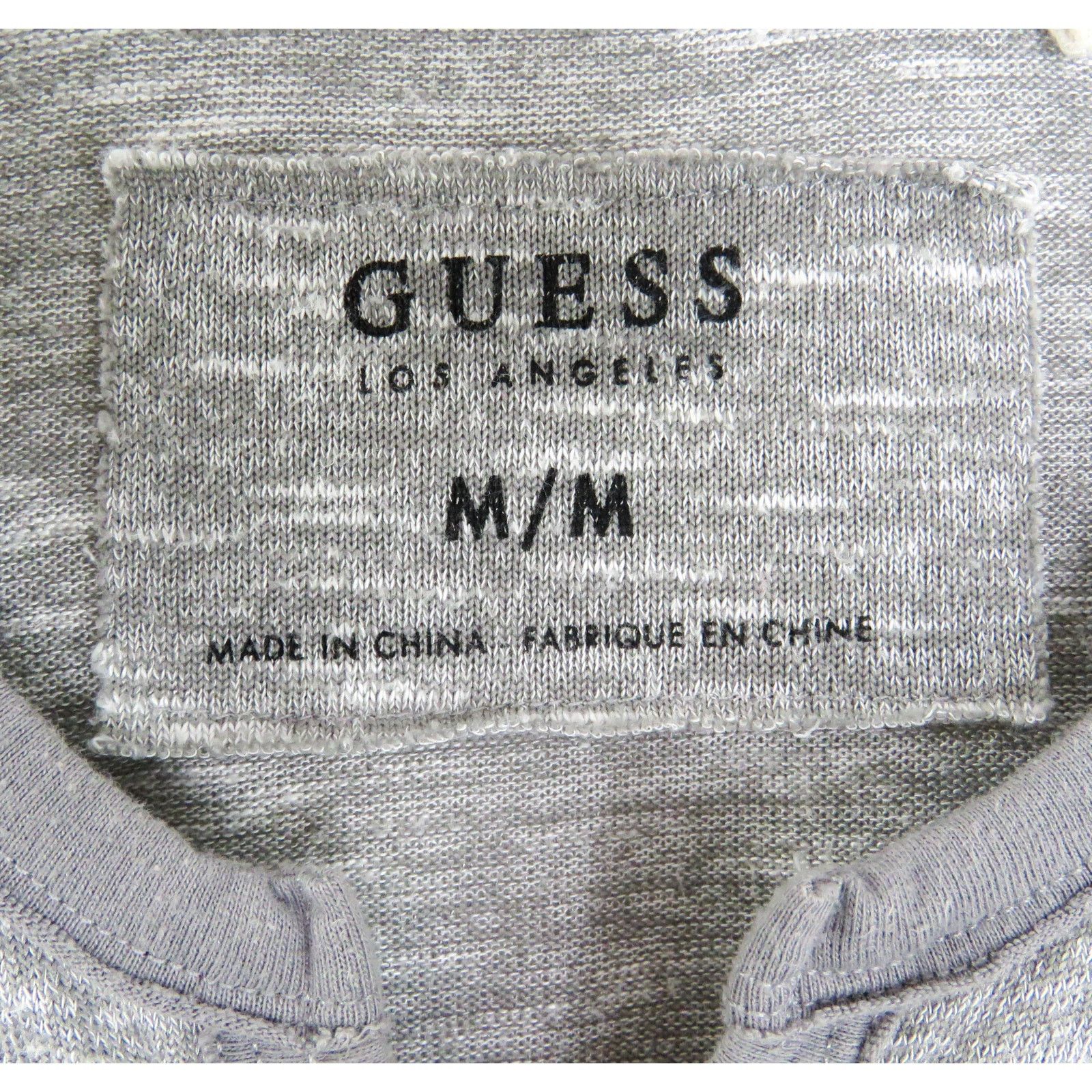 Guess Guess Gray Heather Long Sleeve Henley Shirt Medium Size US M / EU 48-50 / 2 - 5 Thumbnail