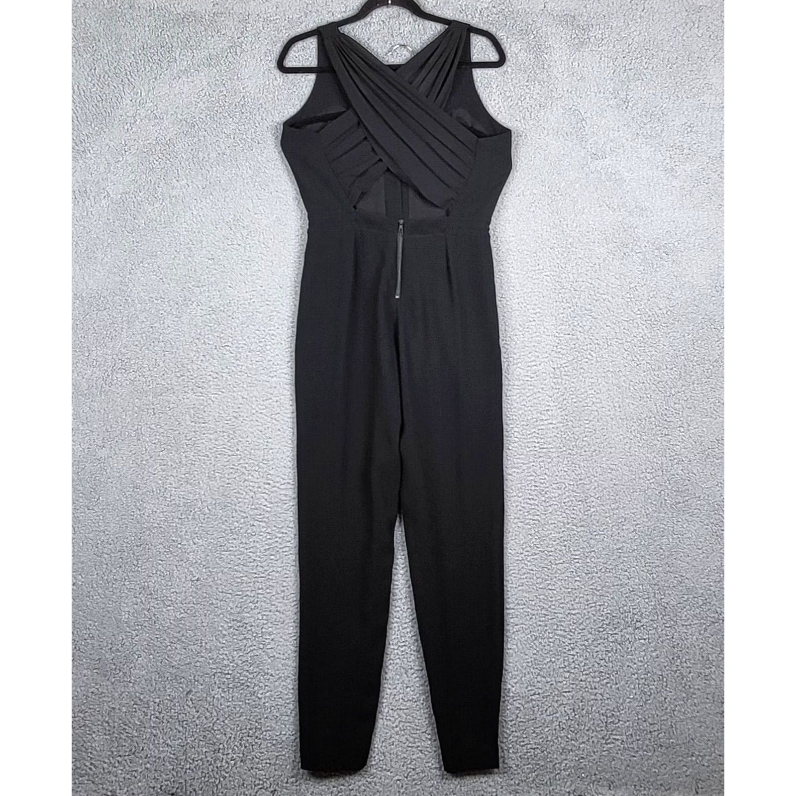 Sam Edelman Sam Edelman Women’s black V-neck Tie Waist Sleeveless Jumpsuit XS Size 26" / US 2 / IT 38 - 2 Thumbnail