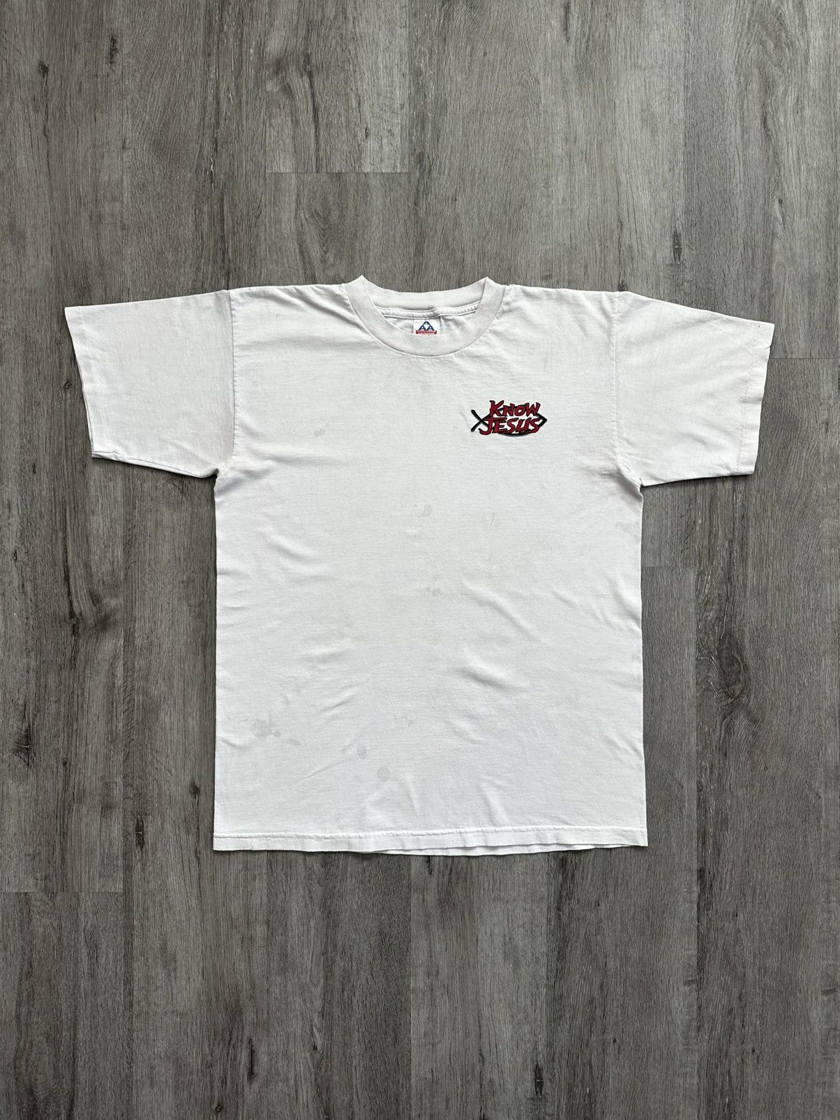 AAA × Vintage Vintage 90s Kërussō Active Know Jesus Shirt Size US L / EU 52-54 / 3 - 2 Thumbnail