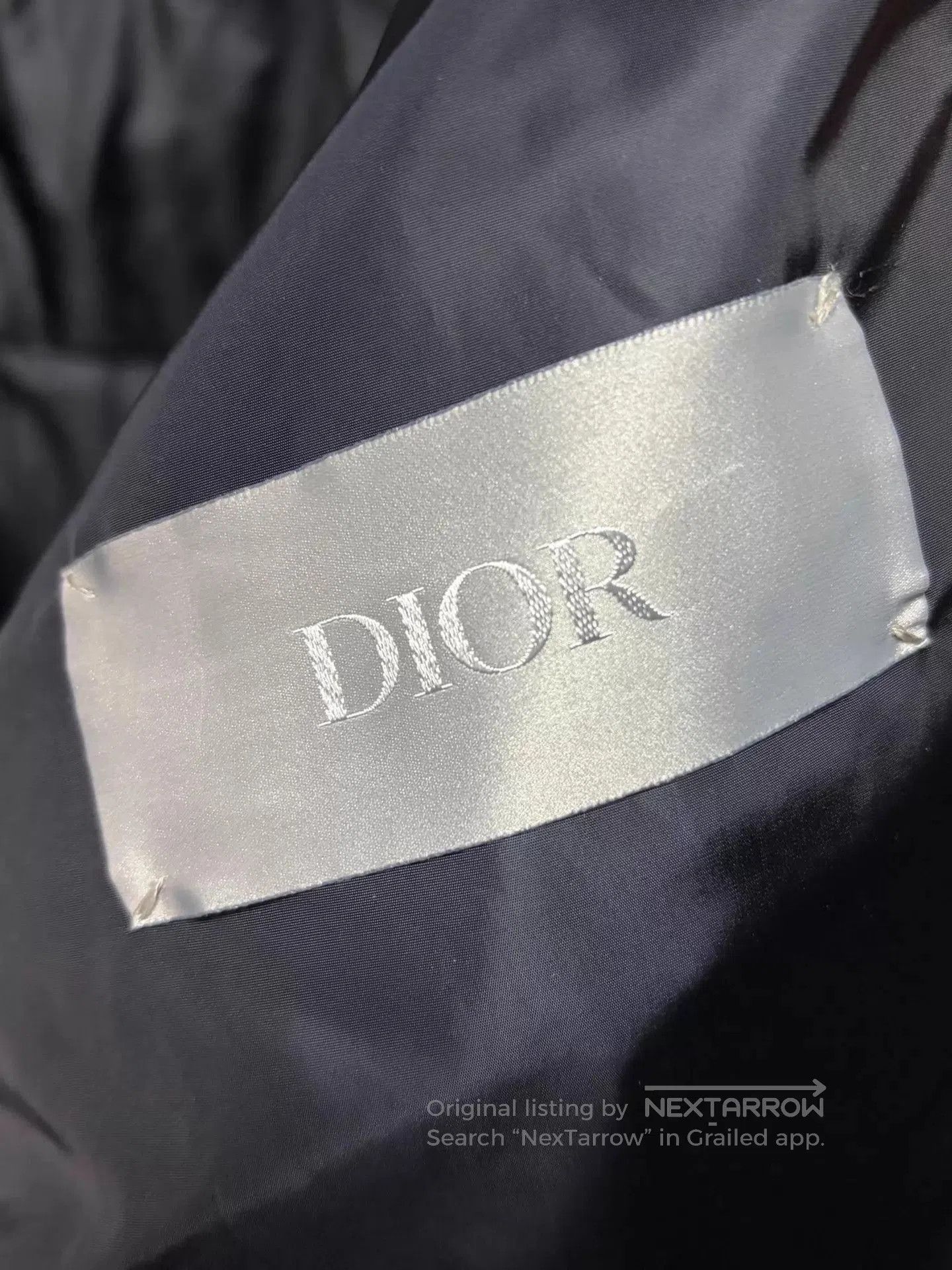 Dior Blue Quilted Puffer Jacket with Zip Closure. Size US S / EU 44-46 / 1 - 3 Thumbnail