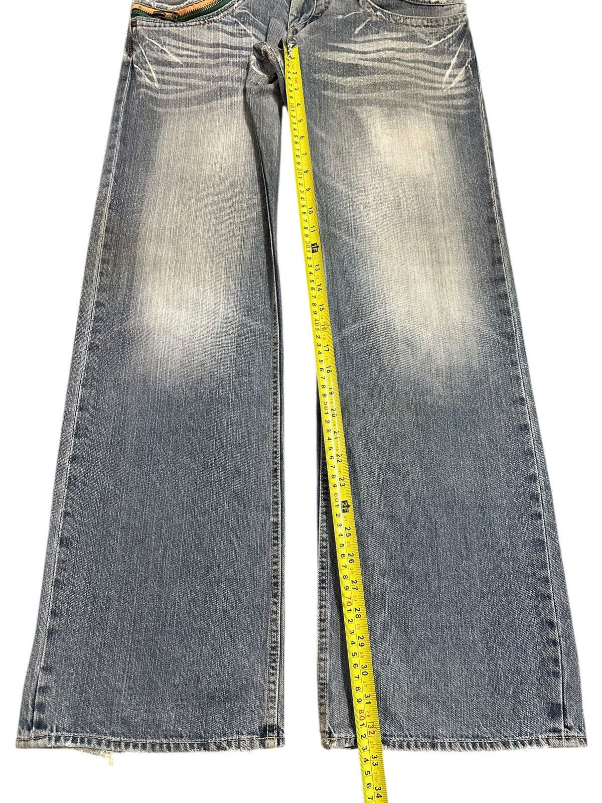 Evisu Vintage Japanese Brand Blue Faded Wash Style Baggy Jeans Size US 33 - 13 Thumbnail