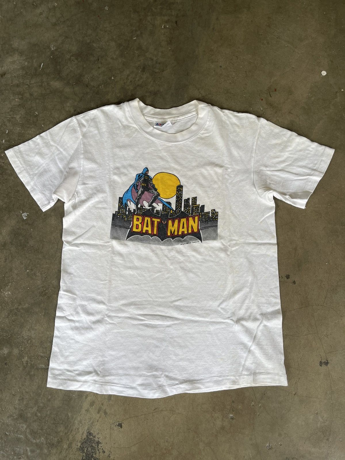 DC Comics × Vintage Vintage 1989 Batman City T Shirt Size US M / EU 48-50 / 2 - 1 Thumbnail