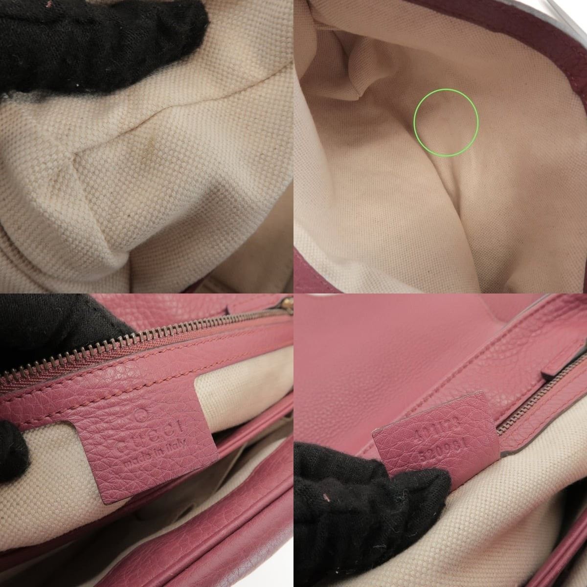 Gucci Gucci GG Marmont Leather Shoulder Bag Pink Size ONE SIZE - 7 Thumbnail