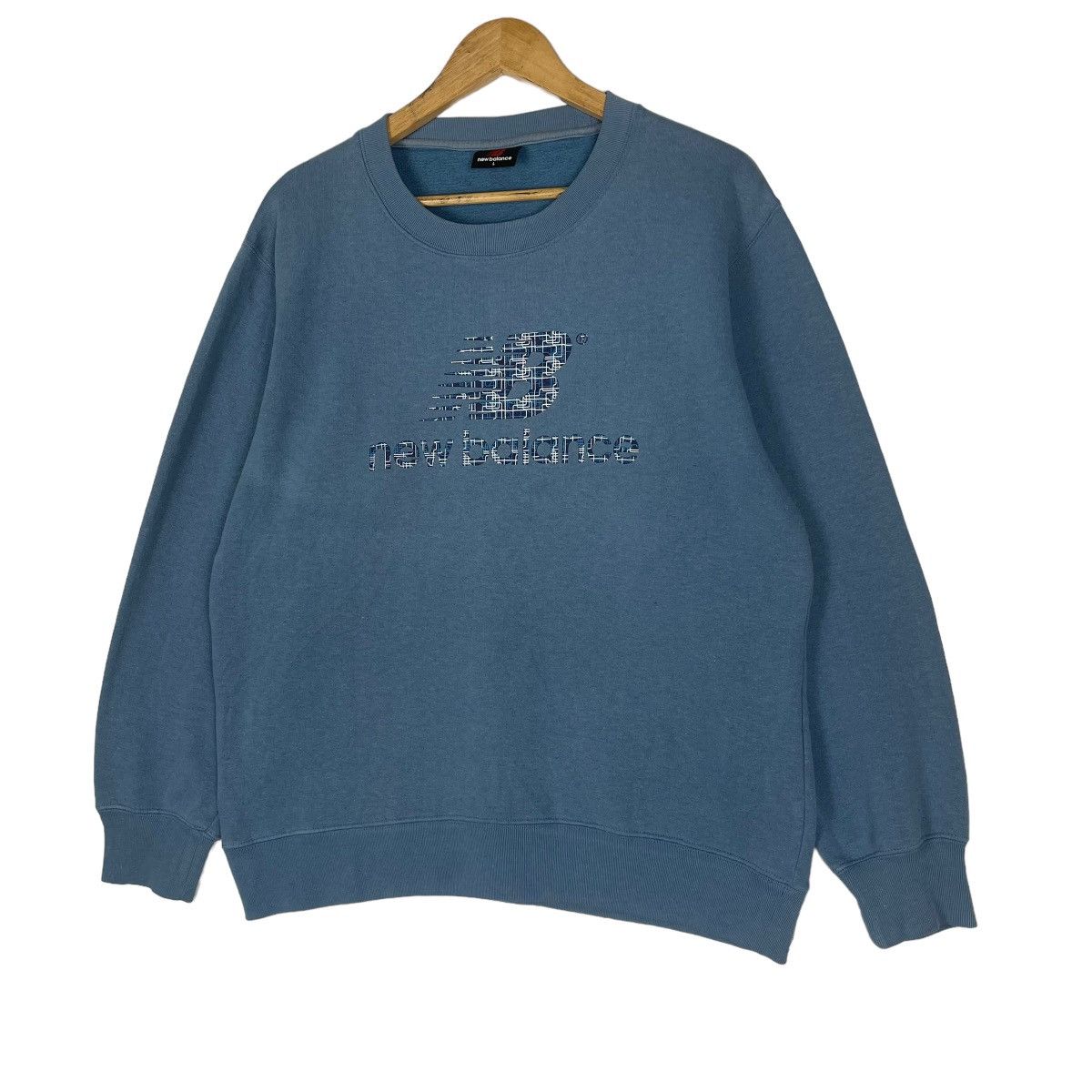 Japanese Brand × New Balance New Balance Big Logo Crewmeck Sweatshirt Size US M / EU 48-50 / 2 - 3 Thumbnail