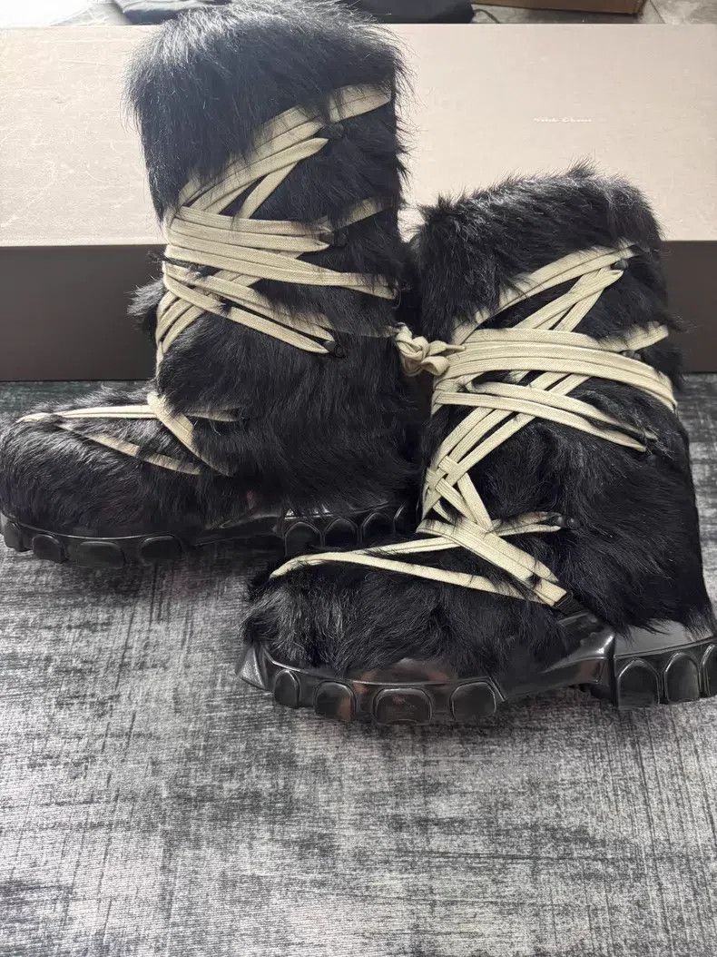 Rick Owens RICK OWENS Crazy Strap Horsehair Snow Boots Size US 8 / EU 41 - 4 Thumbnail
