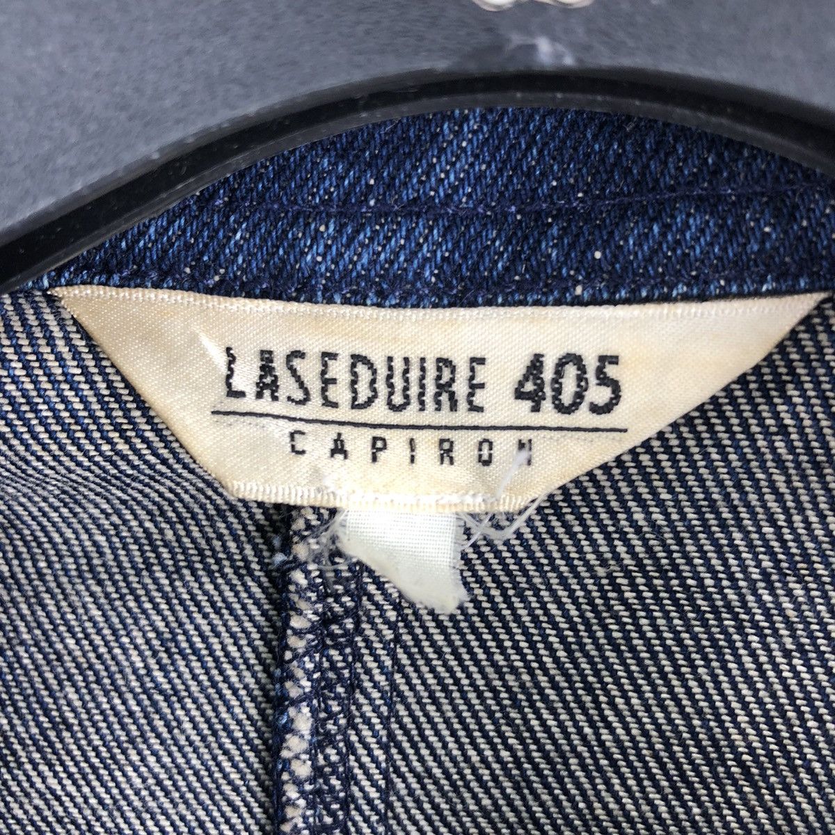 Japanese Brand Vintage 90's Denim Chore Jacket Workwear by Laseduire 405 Size US S / EU 44-46 / 1 - 13 Thumbnail