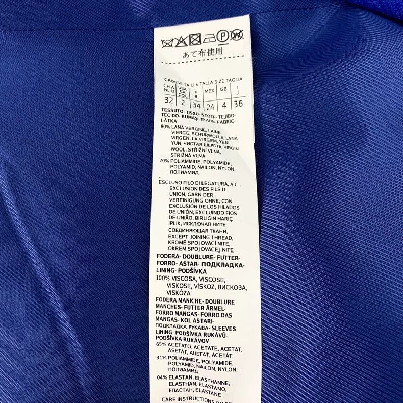 Max Mara Max Mara Dark blue wool lapel single breasted coat Size XS / US 0-2 / IT 36-38 - 6 Thumbnail