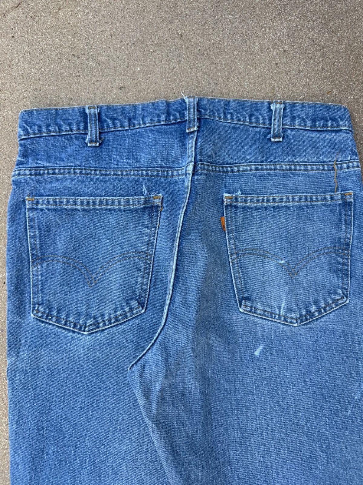 Levi's Vtg 70’s Levi’s 646 Orange Tab Bellbottom Flare Jeans 34x30 Size US 34 / EU 50 - 7 Thumbnail