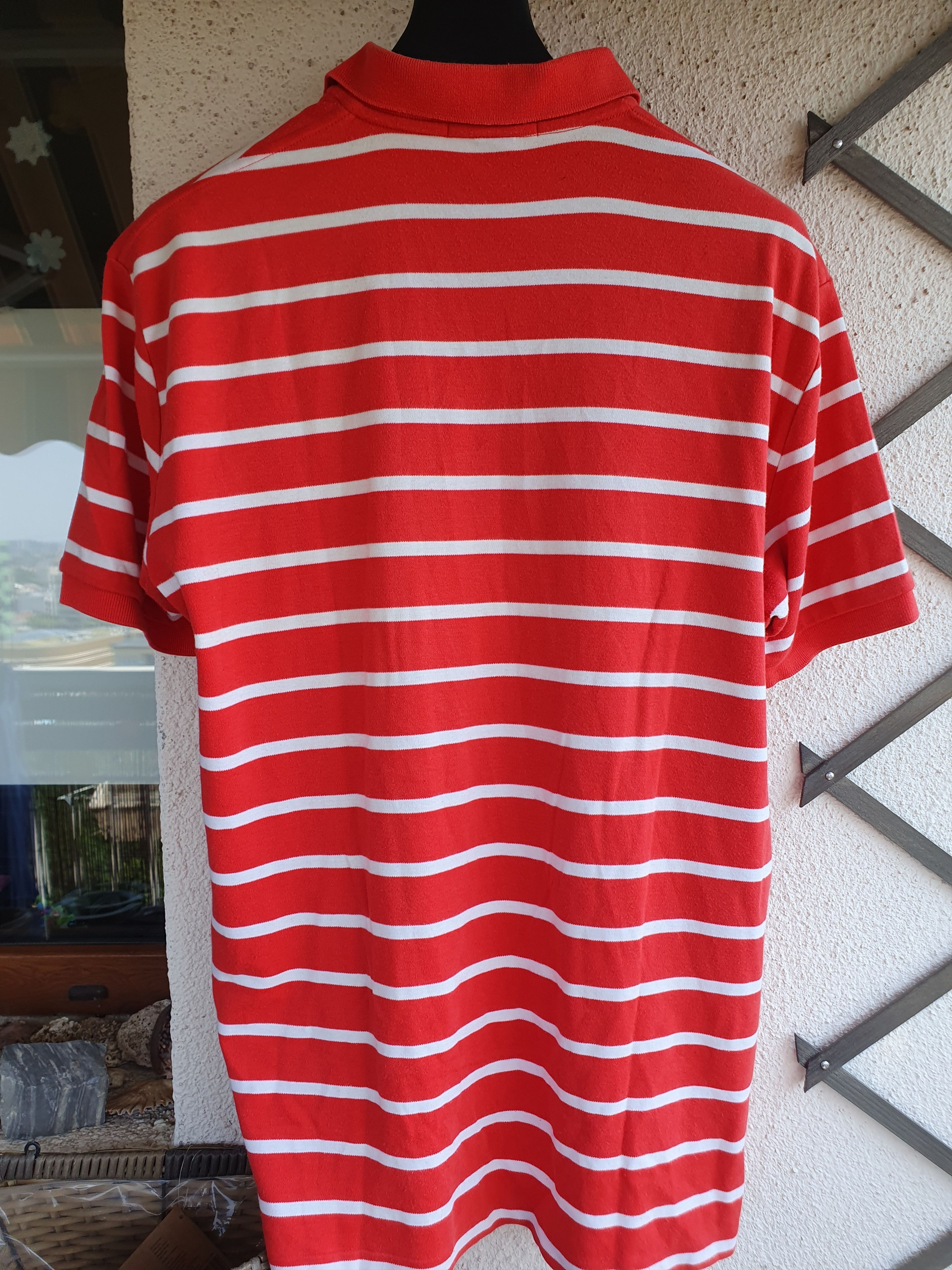 Polo Ralph Lauren × Swagger Polo Ralph Lauren Red White Striped Polo Shirt sz L Size US L / EU 52-54 / 3 - 8 Thumbnail