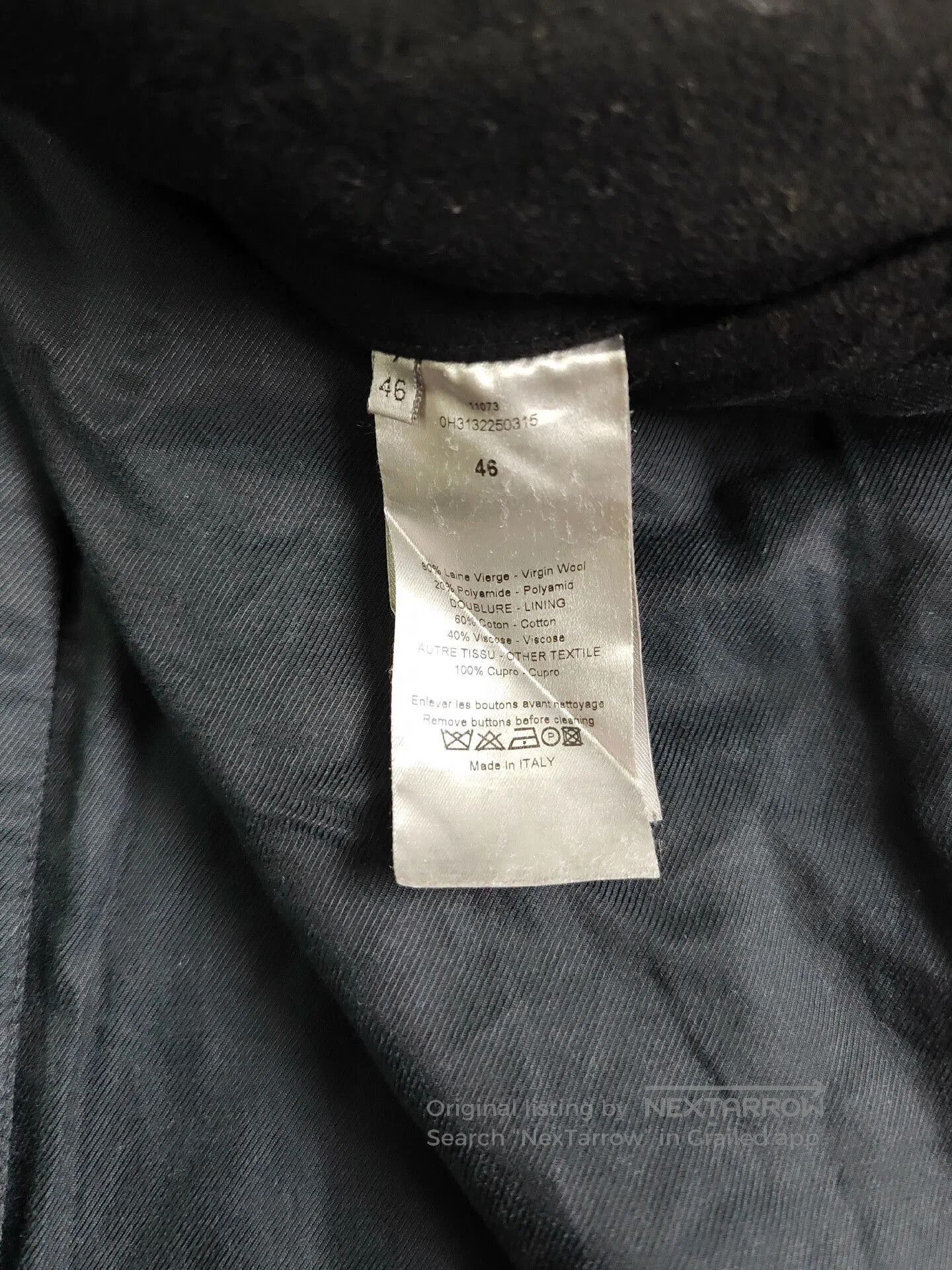 Dior Dior Men's Wool Coat Jacket. Size US S / EU 44-46 / 1 - 5 Thumbnail