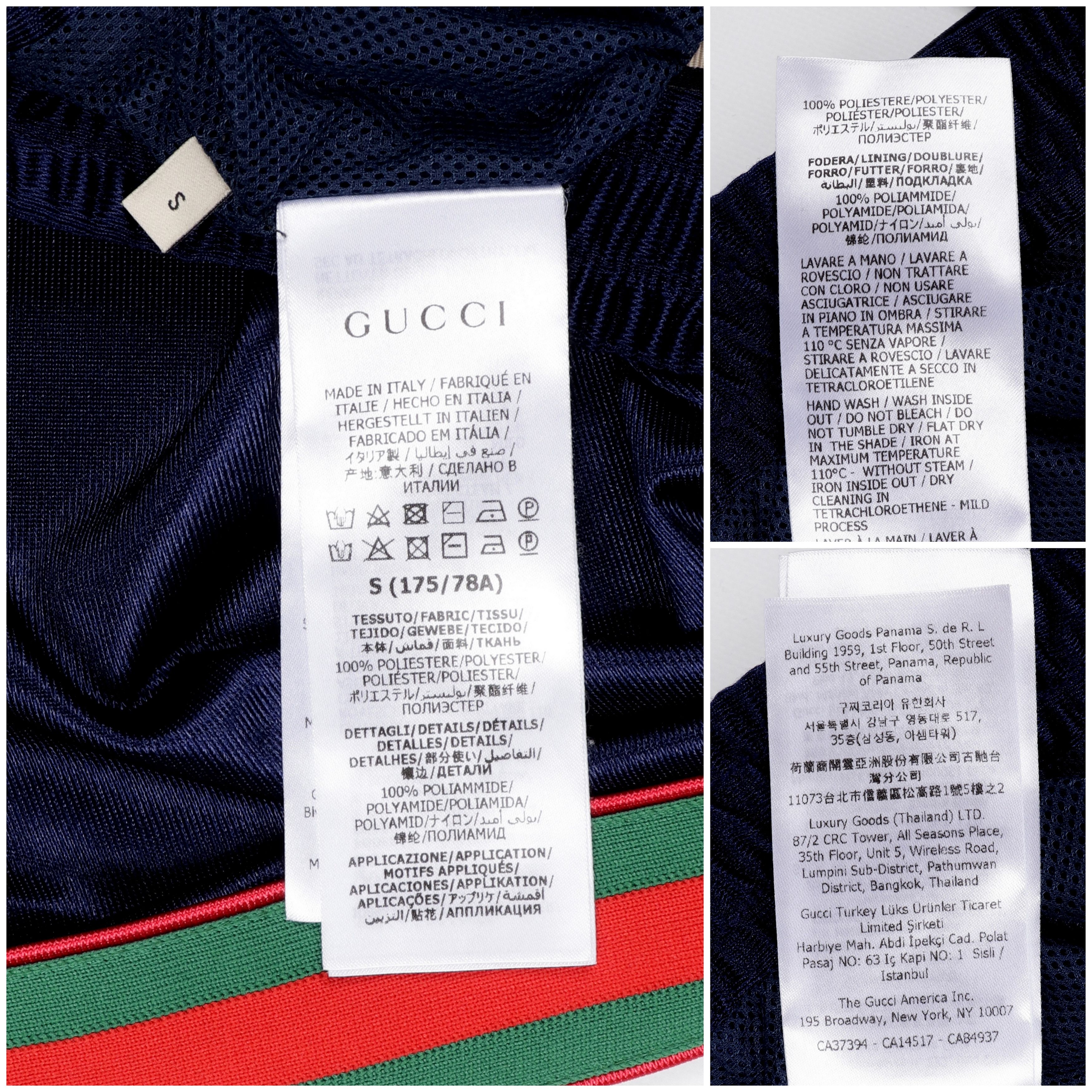Gucci Gucci Size S Navy Blue Shiny Jersey Sweatpants Web GG Logo Size US 30 / EU 46 - 3 Thumbnail