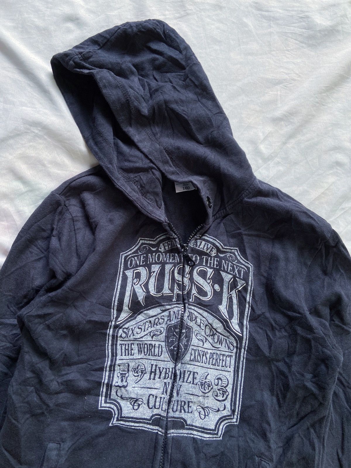 Japanese Brand RUSSK HYBRIDIZE NEW CULTURE ZIP HOODIE Size US S / EU 44-46 / 1 - 4 Thumbnail