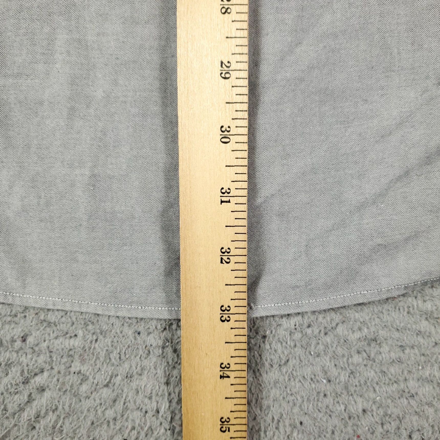Ralph Lauren Ralph Lauren Dress Shirt Mens Size 17 Gray Long Sleeve Button-Up Classic Size 46R - 6 Thumbnail