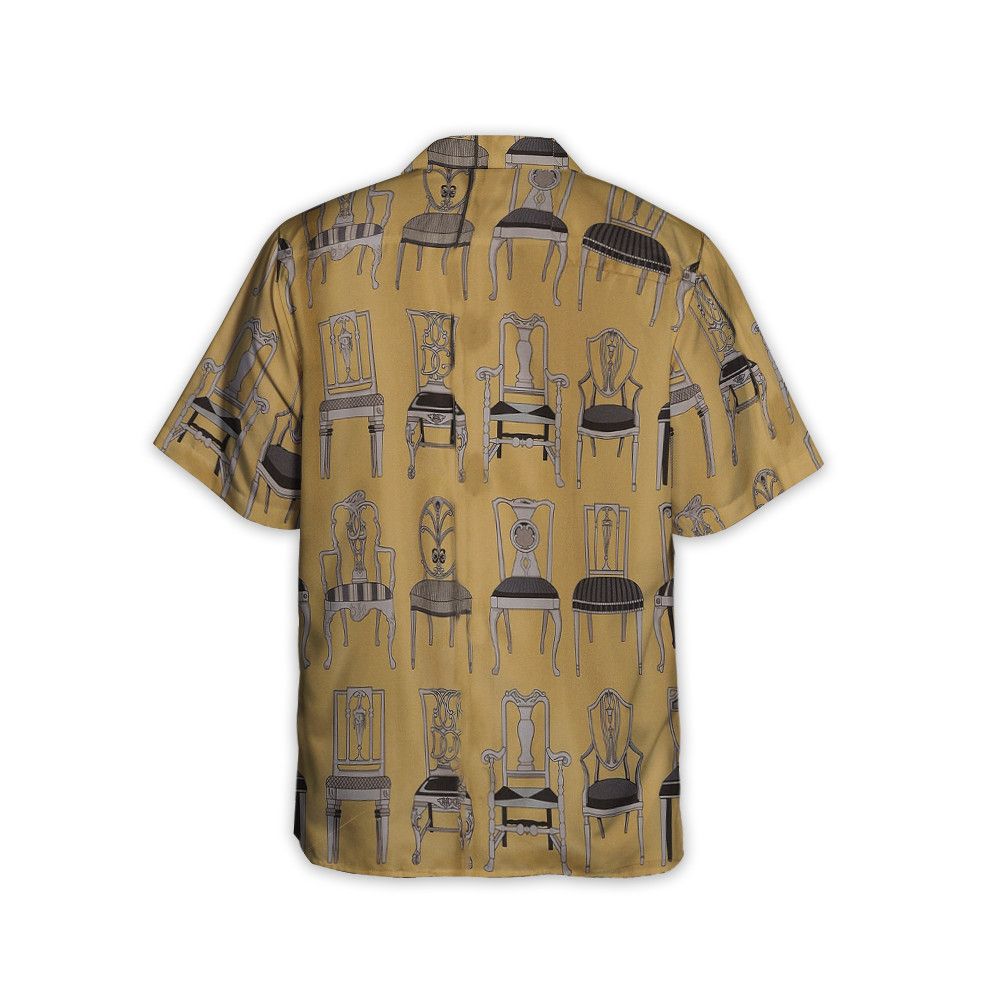 Designer Men’s Twill Shirt with Seat Print Size US XL / EU 56 / 4 - 4 Thumbnail