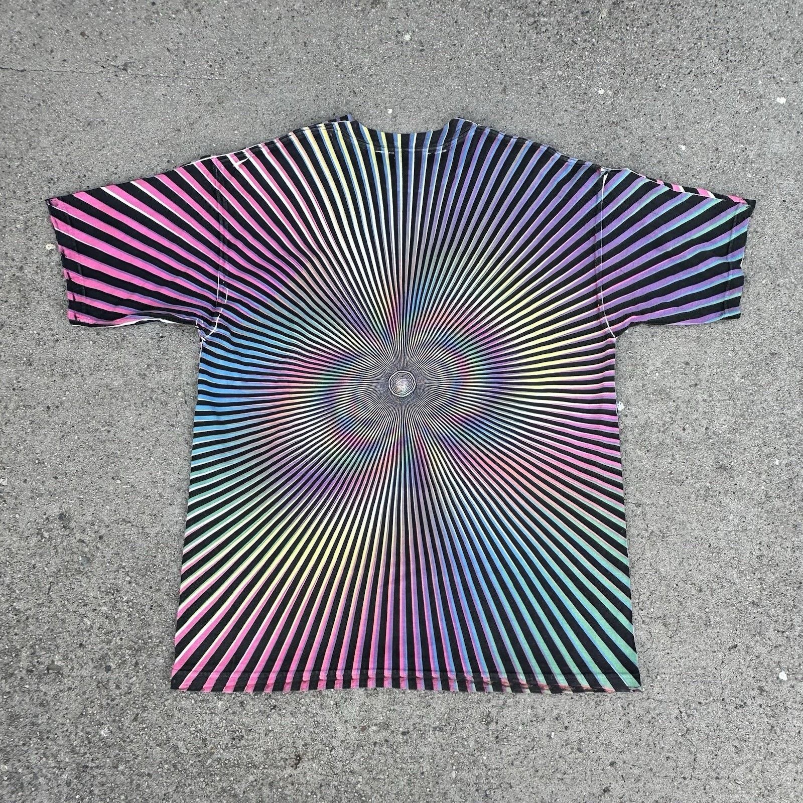 Vintage Vintage 90s Psychedelic Abstract Illusion AOP Shirt Art Rave Size US XL / EU 56 / 4 - 3 Thumbnail