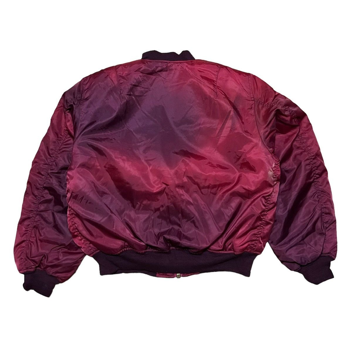 Japanese Brand Vintage Bomber Jacket Flight Jacket Sun Faded Distressed Size US XL / EU 56 / 4 - 2 Thumbnail