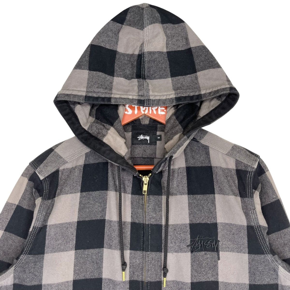 Stussy International Tribe Embroidery Hoodie Jacket Size M