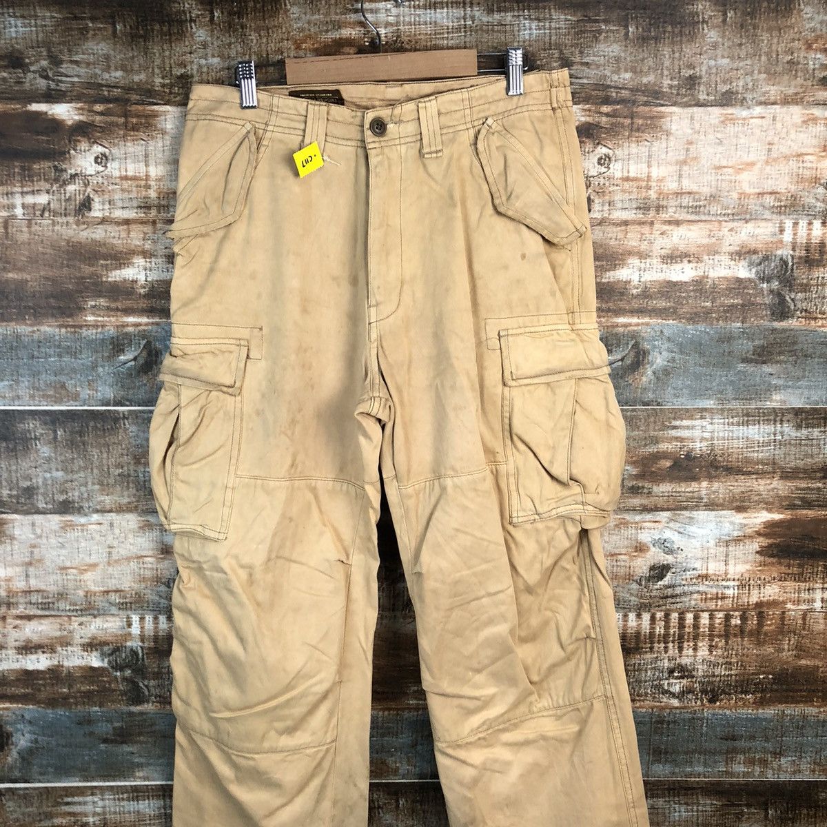 Japanese Brand DL Flash Report Brown Cargo Multipocket Pants #C117 Size US 30 / EU 46 - 2 Thumbnail