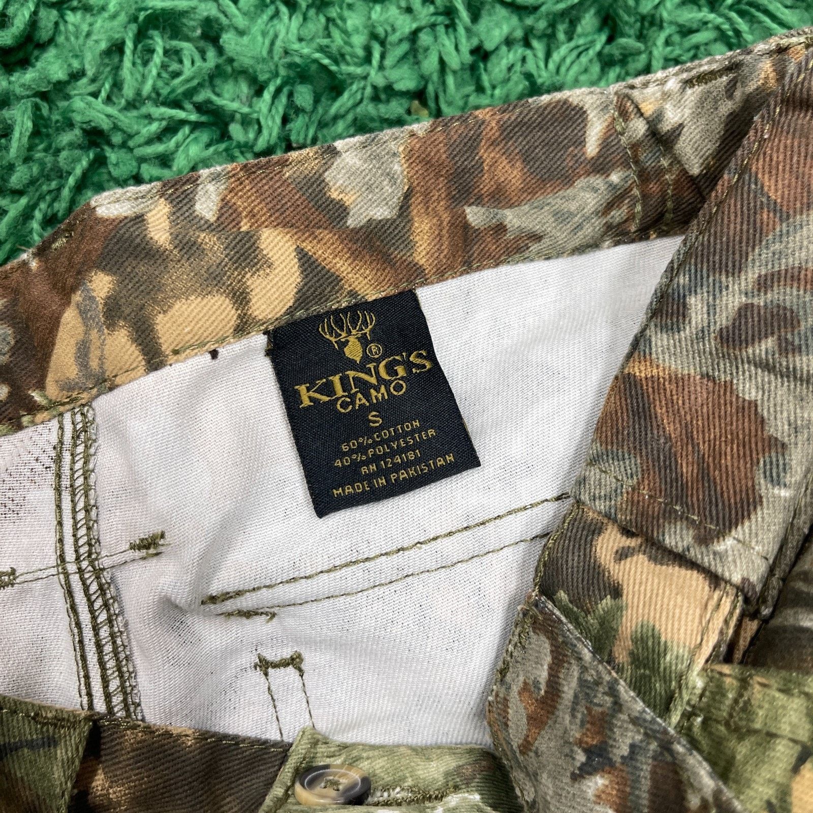 Vintage Kings Camo Hunting Cargo Pants Size Small S 30x32 B10 Size US 30 / EU 46 - 4 Thumbnail