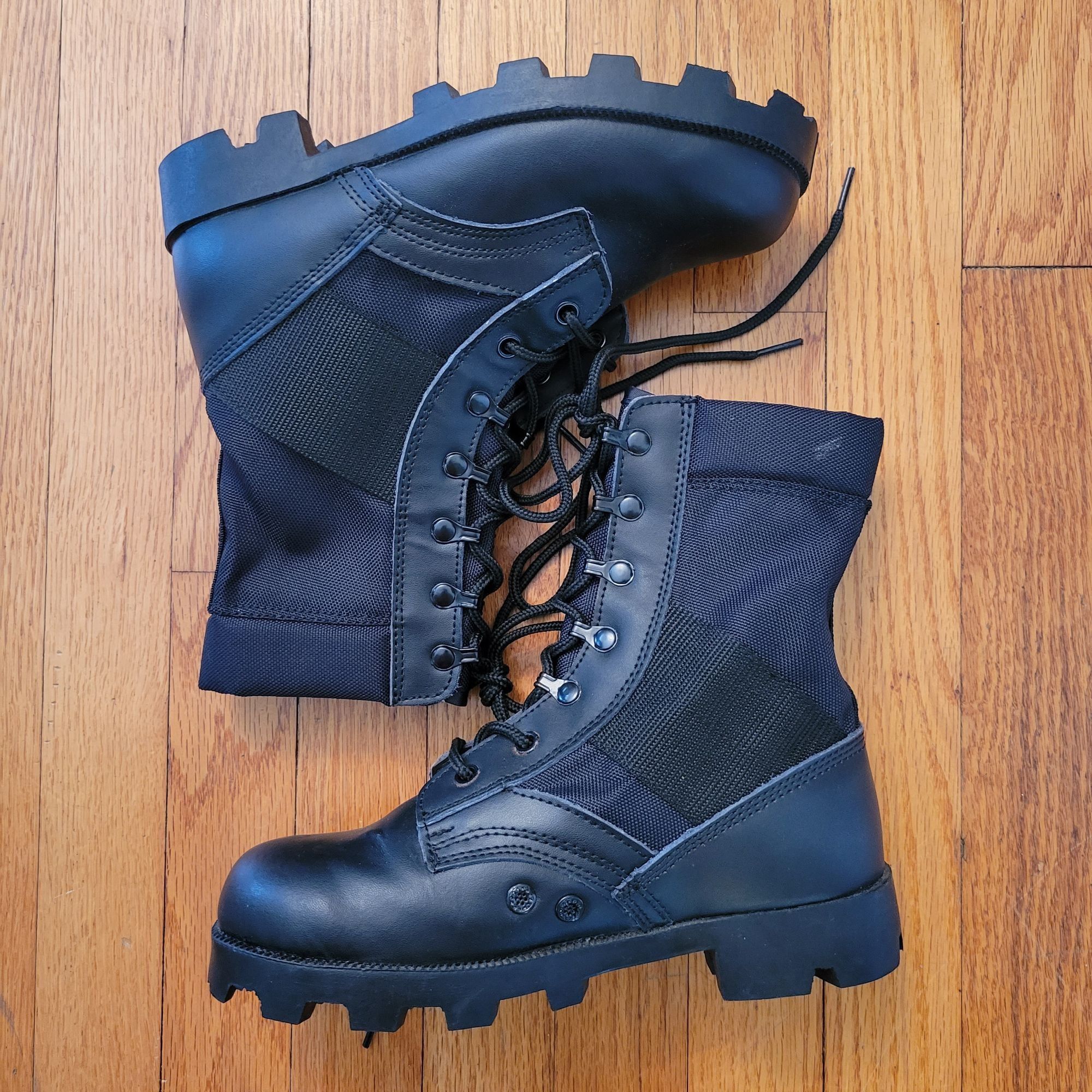 Rothco 6R Black Military Combat Boots Lace Up Moto Grunge Hi