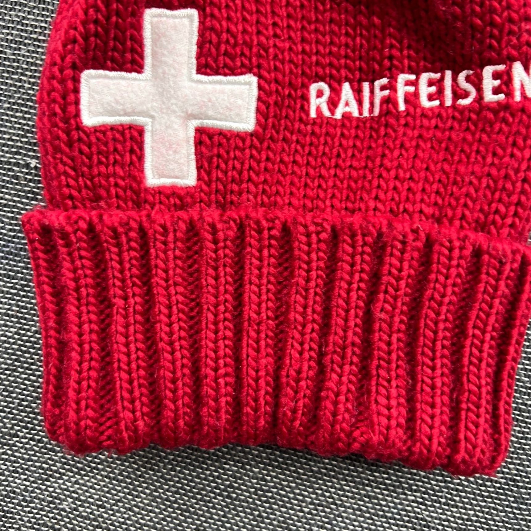 Vintage VINTAGE Weidmann Switzerland Ski Beanie Hat Unisex Adults One Size Red Cuffed Flag Size ONE SIZE - 3 Thumbnail