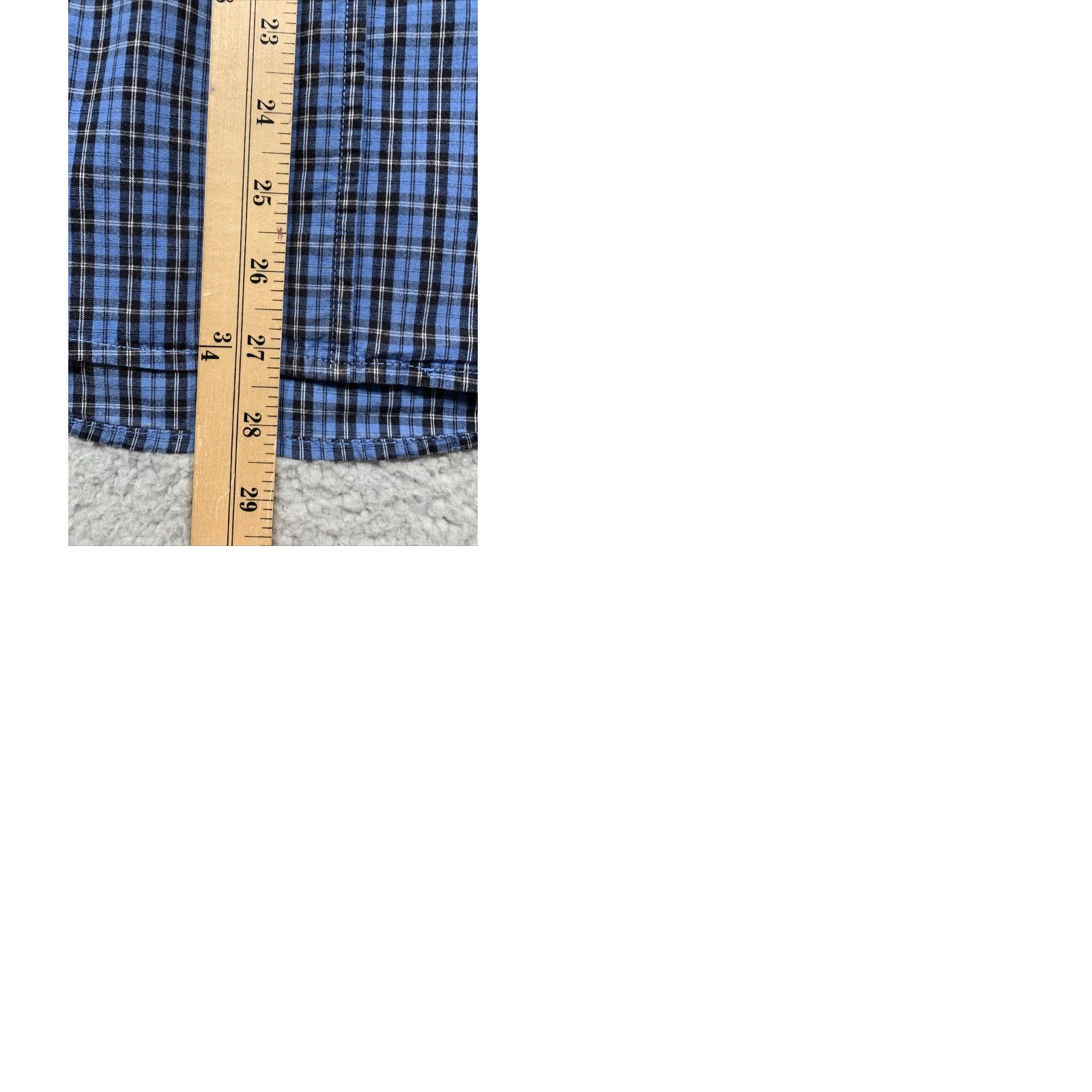 Wrangler VINTAGE Wrangler Button Shirt Men’s L Blue Black Plaid 1 Pocket Western Button-Up Size US L / EU 52-54 / 3 - 9 Thumbnail