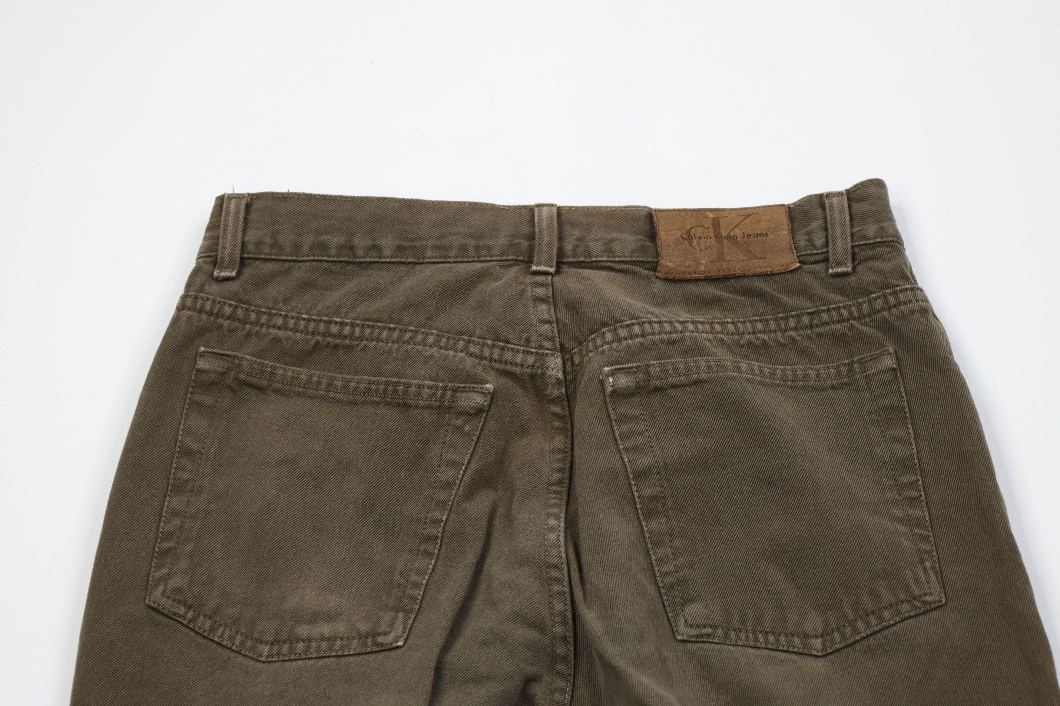 Calvin Klein Vintage 90s Calvin Klein Relaxed Fit Denim Jeans Green Size US 32 / EU 48 - 12 Thumbnail