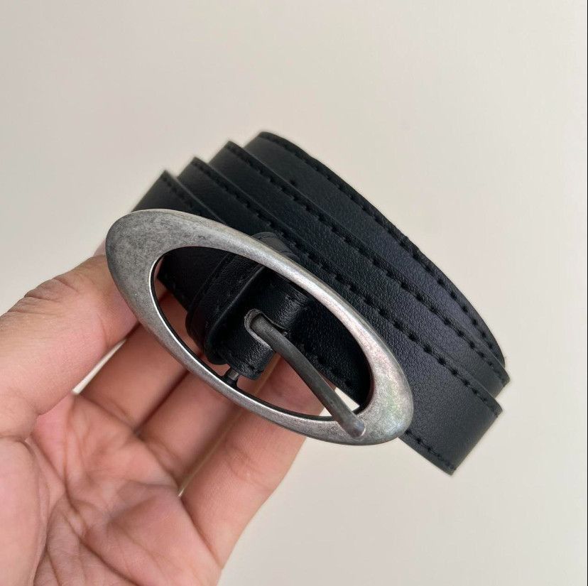 Vintage vintage black american western simple designer oval belt Size ONE SIZE - 8 Thumbnail