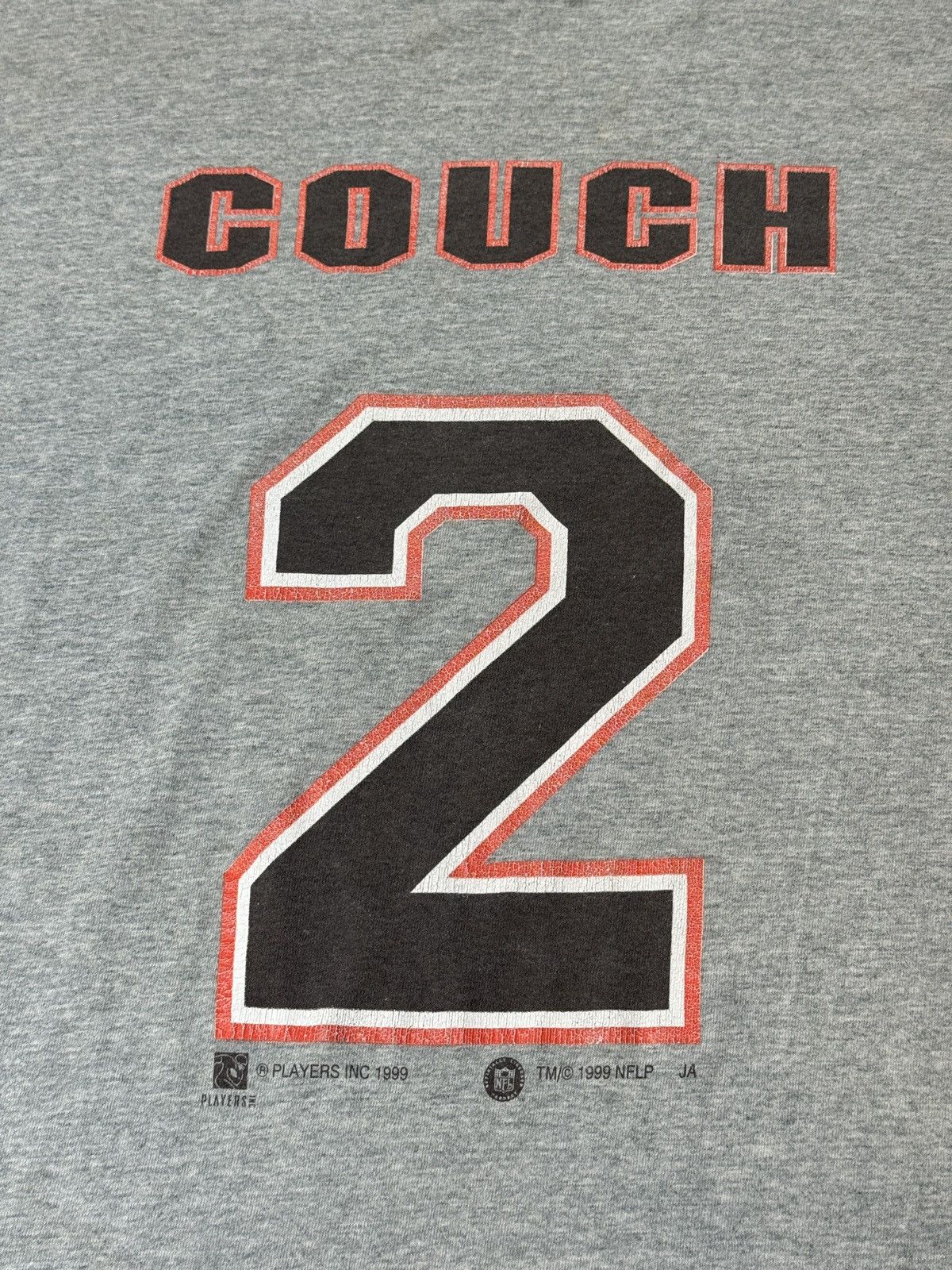 NFL × Nutmeg × Vintage Vintage 90s Cleveland Browns 1999 Tim Couch #2 NFL T Shirt Size US XXL / EU 58 / 5 - 4 Thumbnail