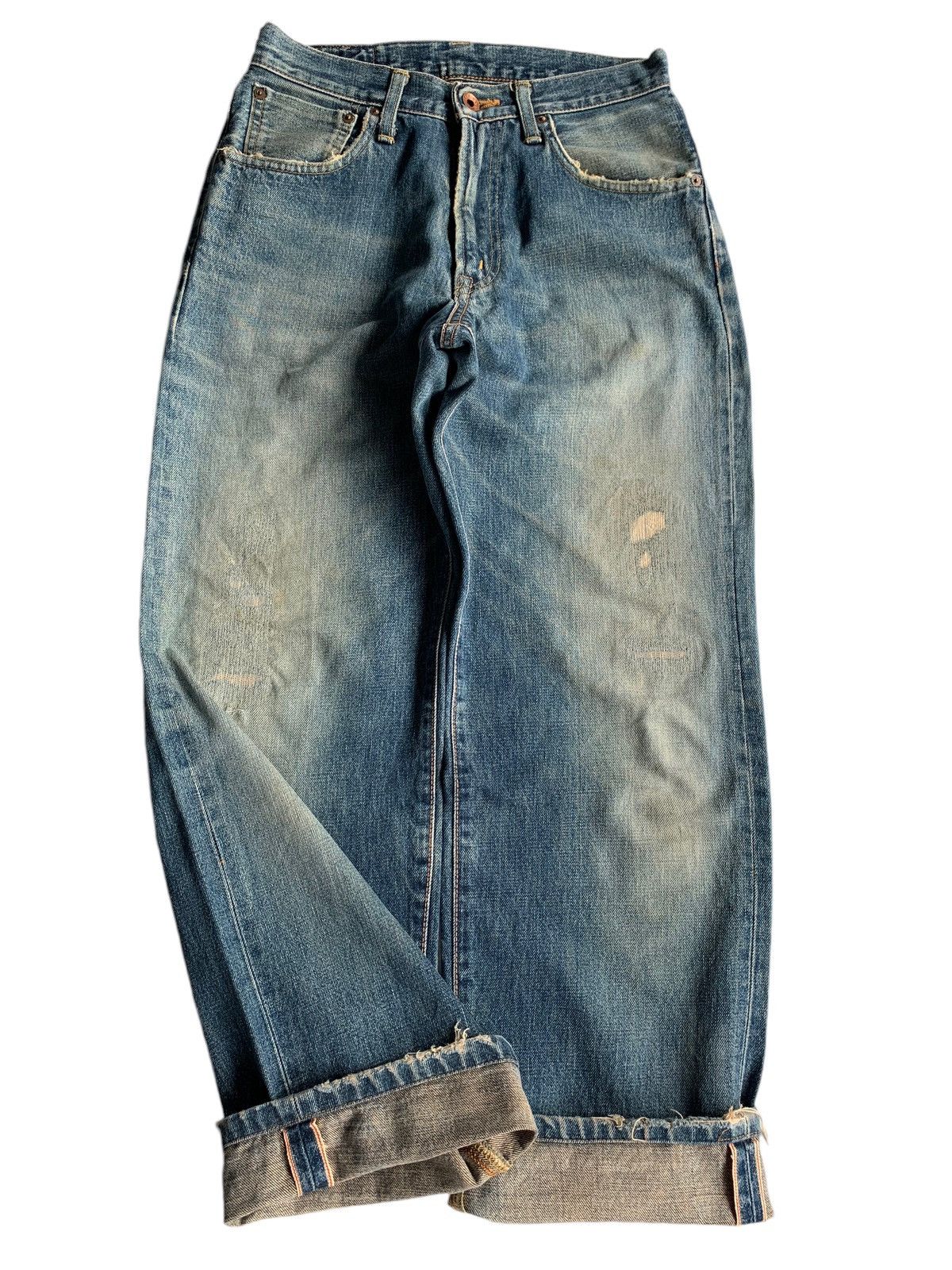 Edwin × If Six Was Nine × Jean EDWIN 505X SELVEDGE MUDWASH DISTRESSED DENIM Size US 28 / EU 44 - 5 Thumbnail