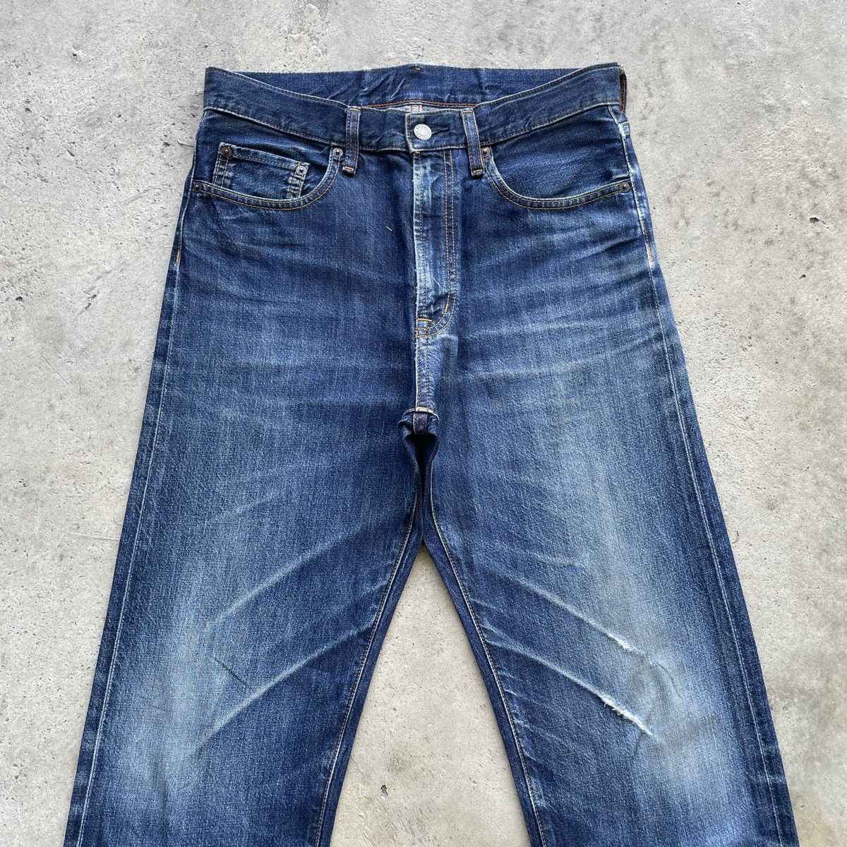 Japanese Brand W31x30💥 Japanese Brand GU Jeans Faded Denim Pants Size US 31 - 3 Thumbnail