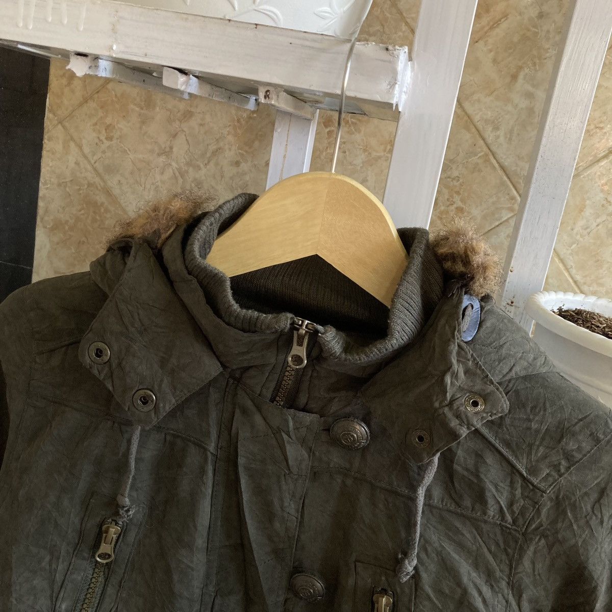 If Six Was Nine C’ESTBIEN! VOUS Vtg Bondage Bono Fur Apocalypse Cargo Jacket Size US M / EU 48-50 / 2 - 7 Thumbnail