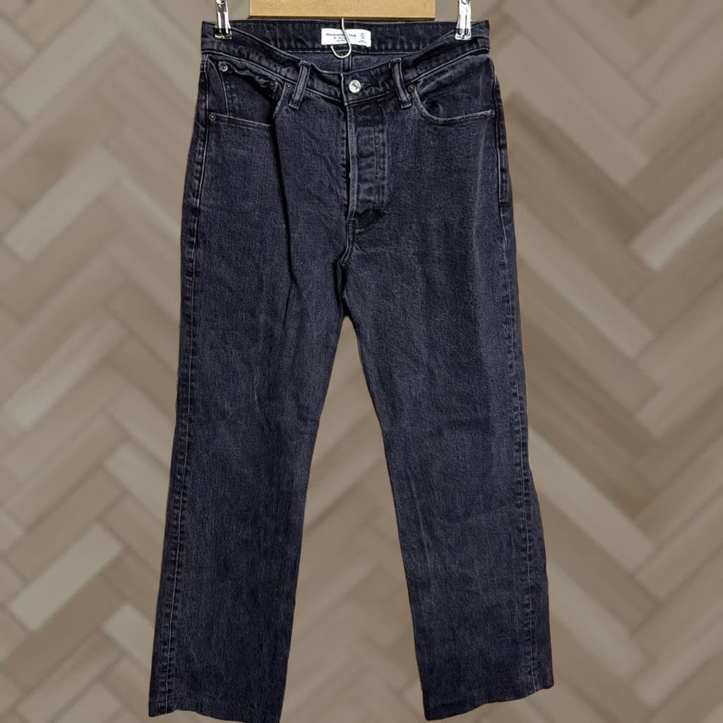 Abercrombie & Fitch VINTAGE Abercrombie & Fitch Jeans Womens 27 Black Low Rise The 90s Baggy Size 27" / US 4 / IT 40 - 1 Thumbnail