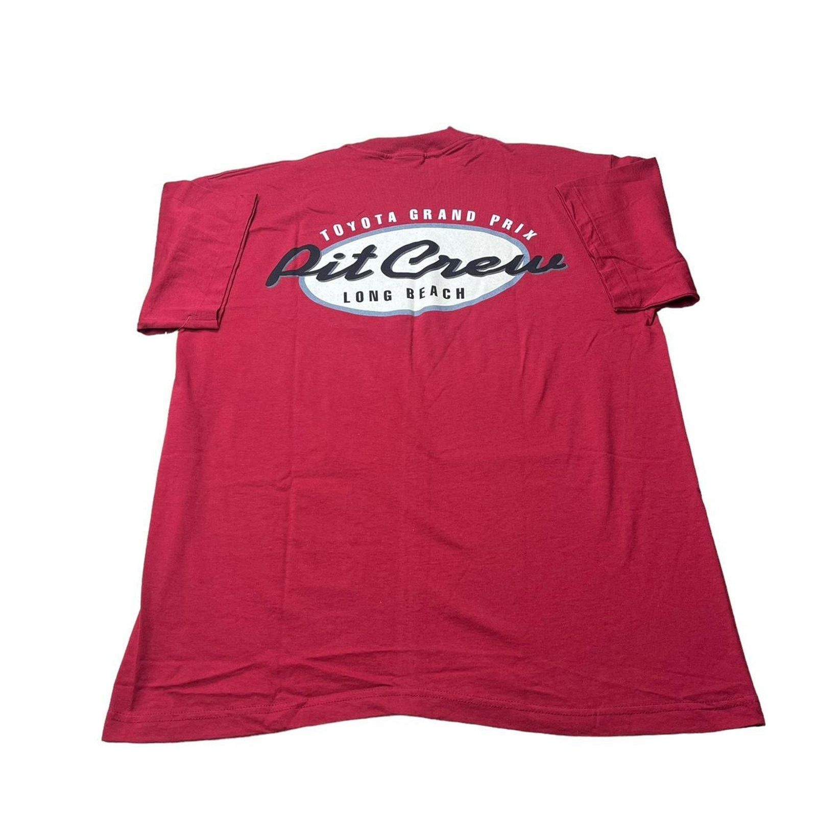 Vintage Vintage Long Beach Toyota Grand Prix Pit Crew T Shirt Size US XL / EU 56 / 4 - 3 Thumbnail