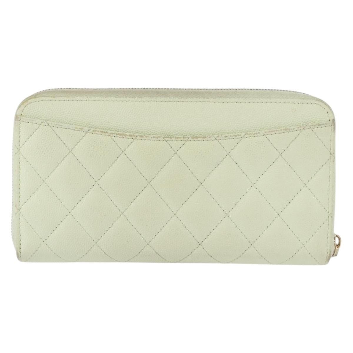 Chanel Chanel Long Wallet Caviar Skin Green Gold CC Size ONE SIZE - 2 Thumbnail