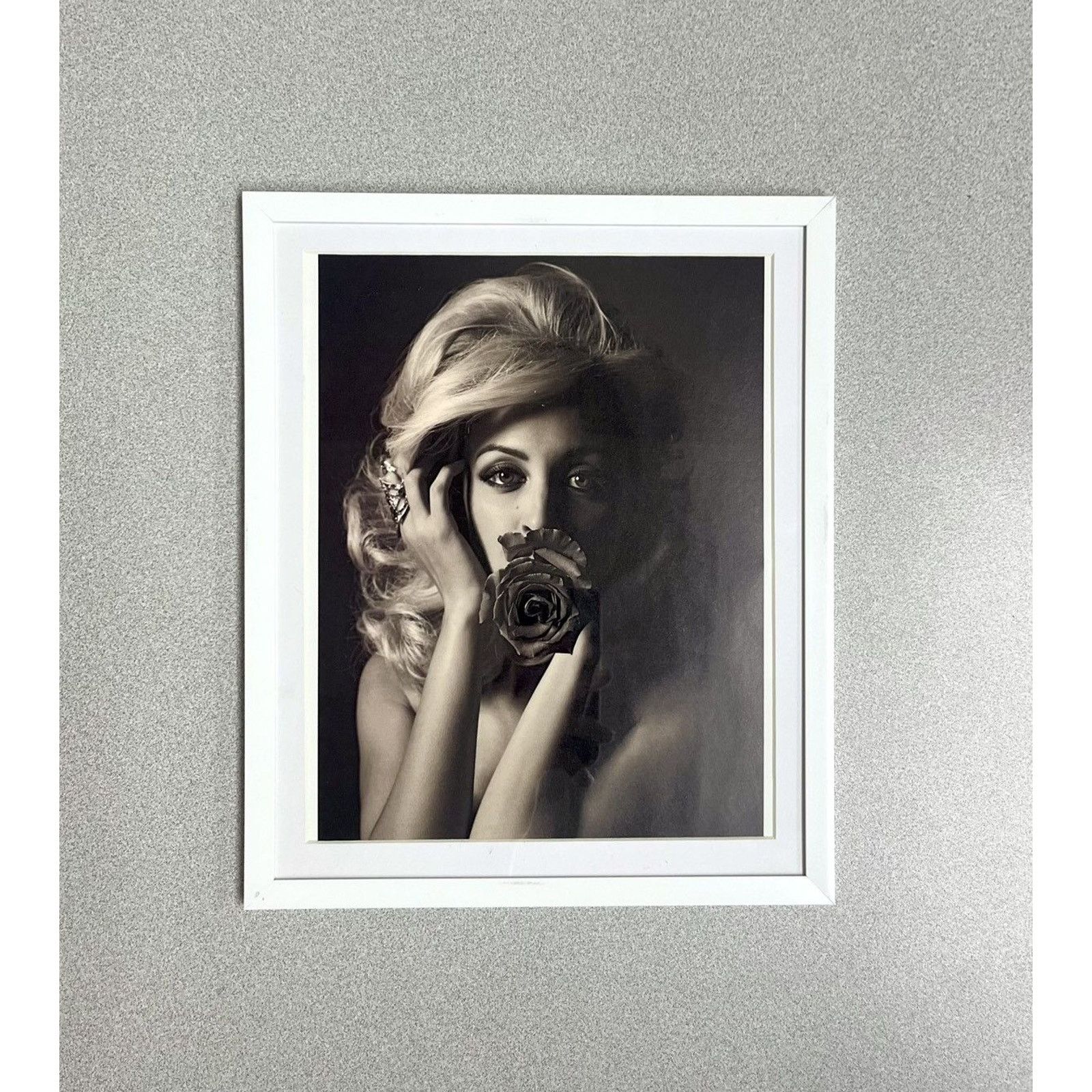 Chrome Hearts × Vintage Chrome Hearts flower lady photo Framed poster 9x11 cutout Size ONE SIZE - 1 Thumbnail