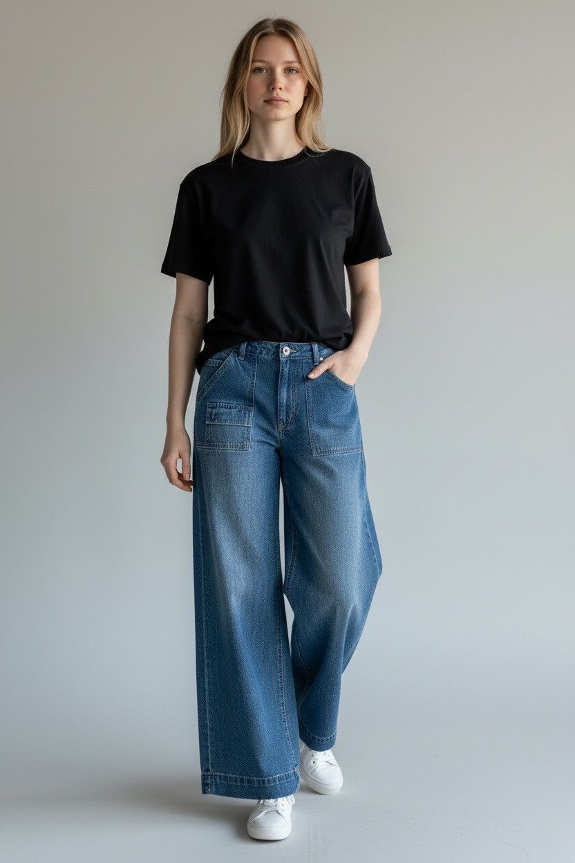 Anthropologie Anthropology Wide Leg High Wasted Pilcro Jeans Size 30 Size 30" / US 8 / IT 44 - 1 Thumbnail